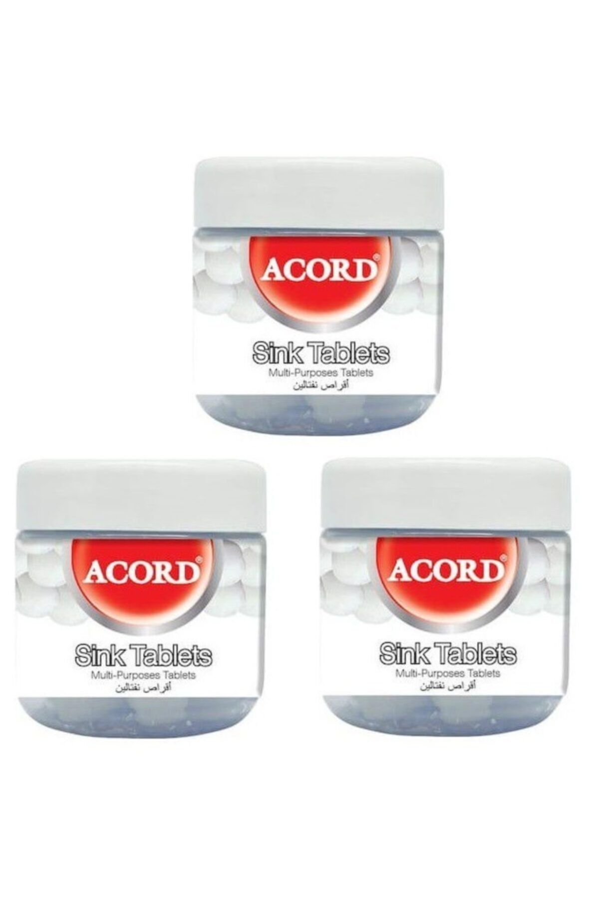 Acord Naftalin Pisuvar Ve Lavabo Tablet 100 gr X 3 Adet