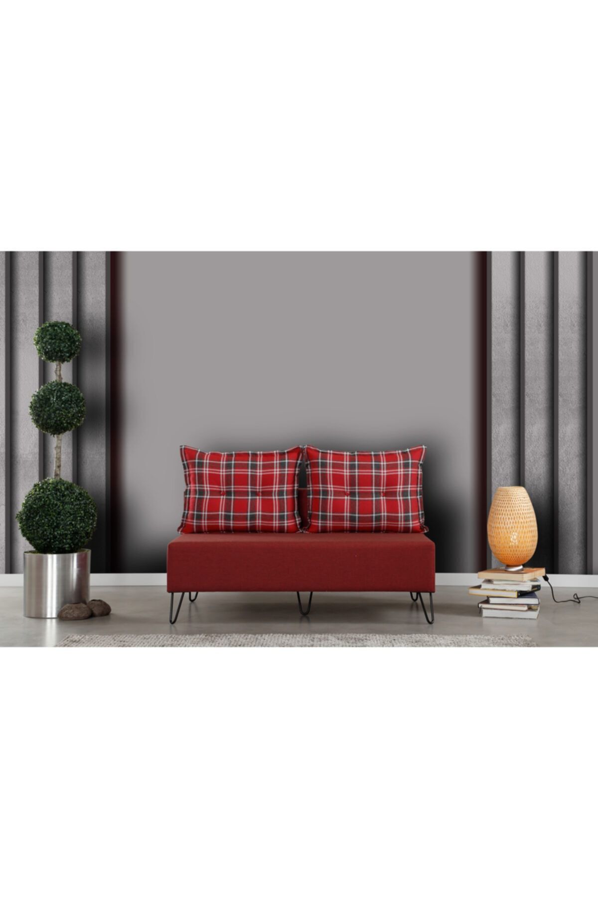 PASİFİC HOME Roha Çiftli Koltuk Kırmızı