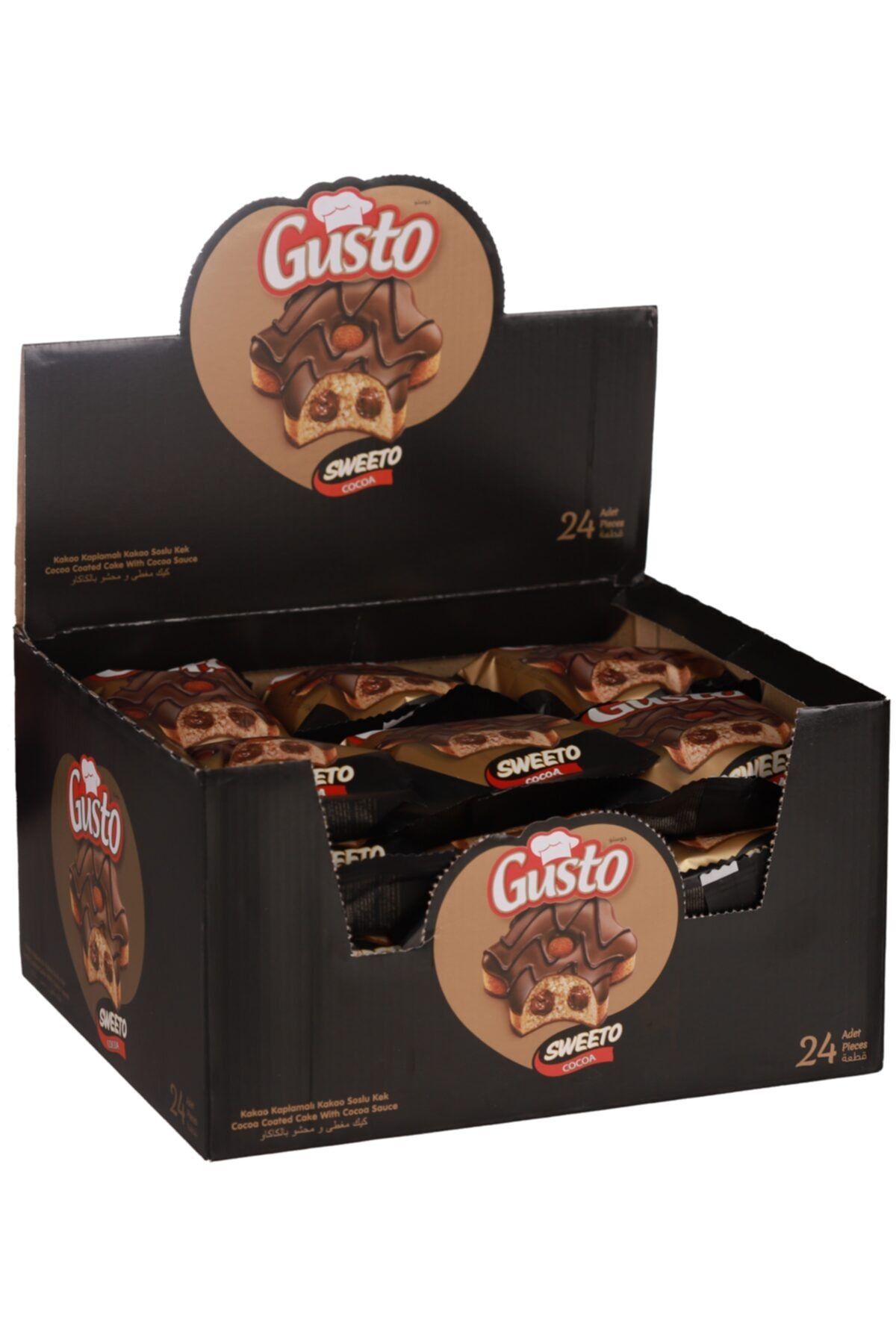cici Gusto Sweeto Kek Kakaolu 40 Gr. 24 Adet (1 Kutu)
