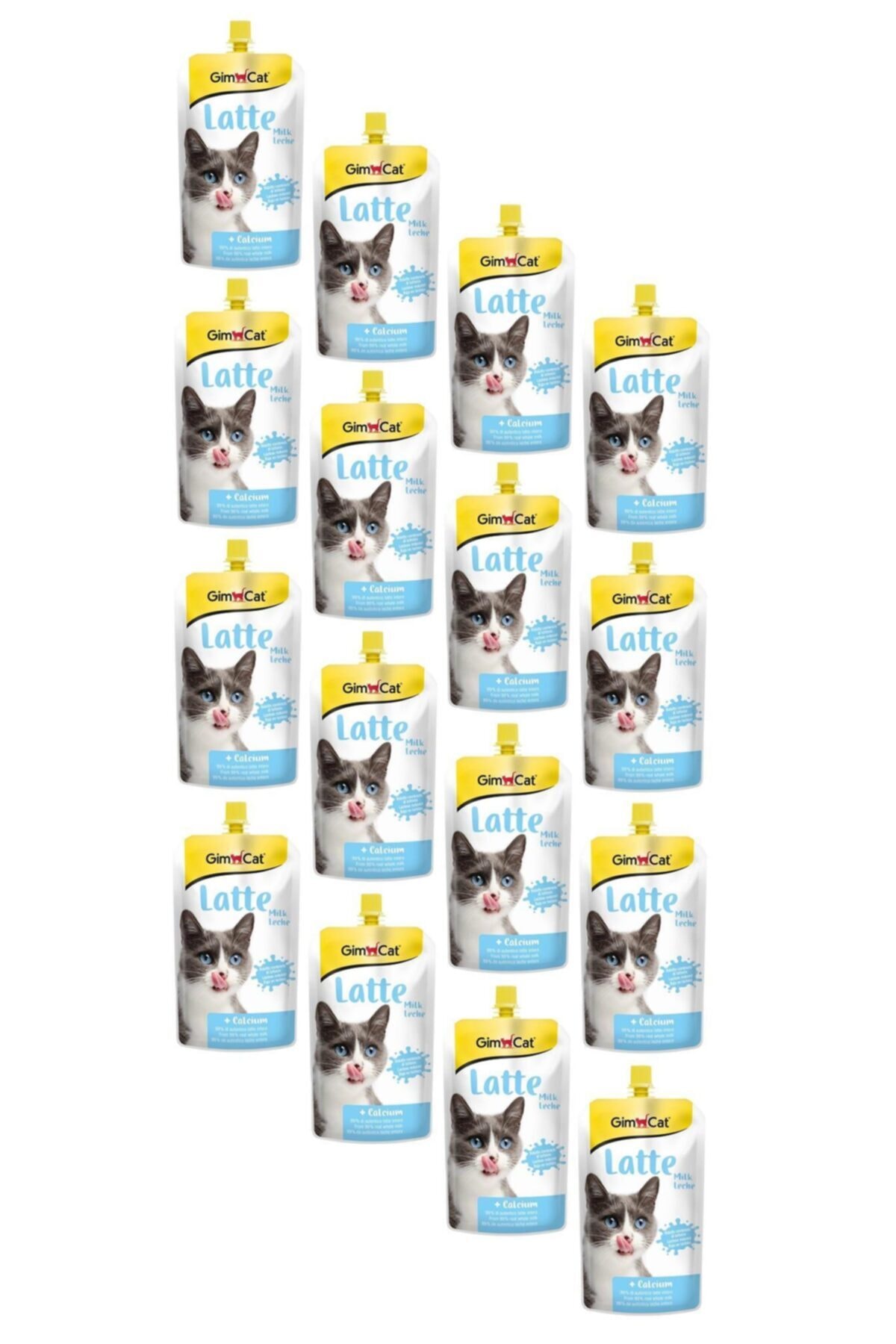 Gimcat Latte Cat Milk Kalsiyumlu Sıvı Kedi Sütü 200 Ml (16 Adet)