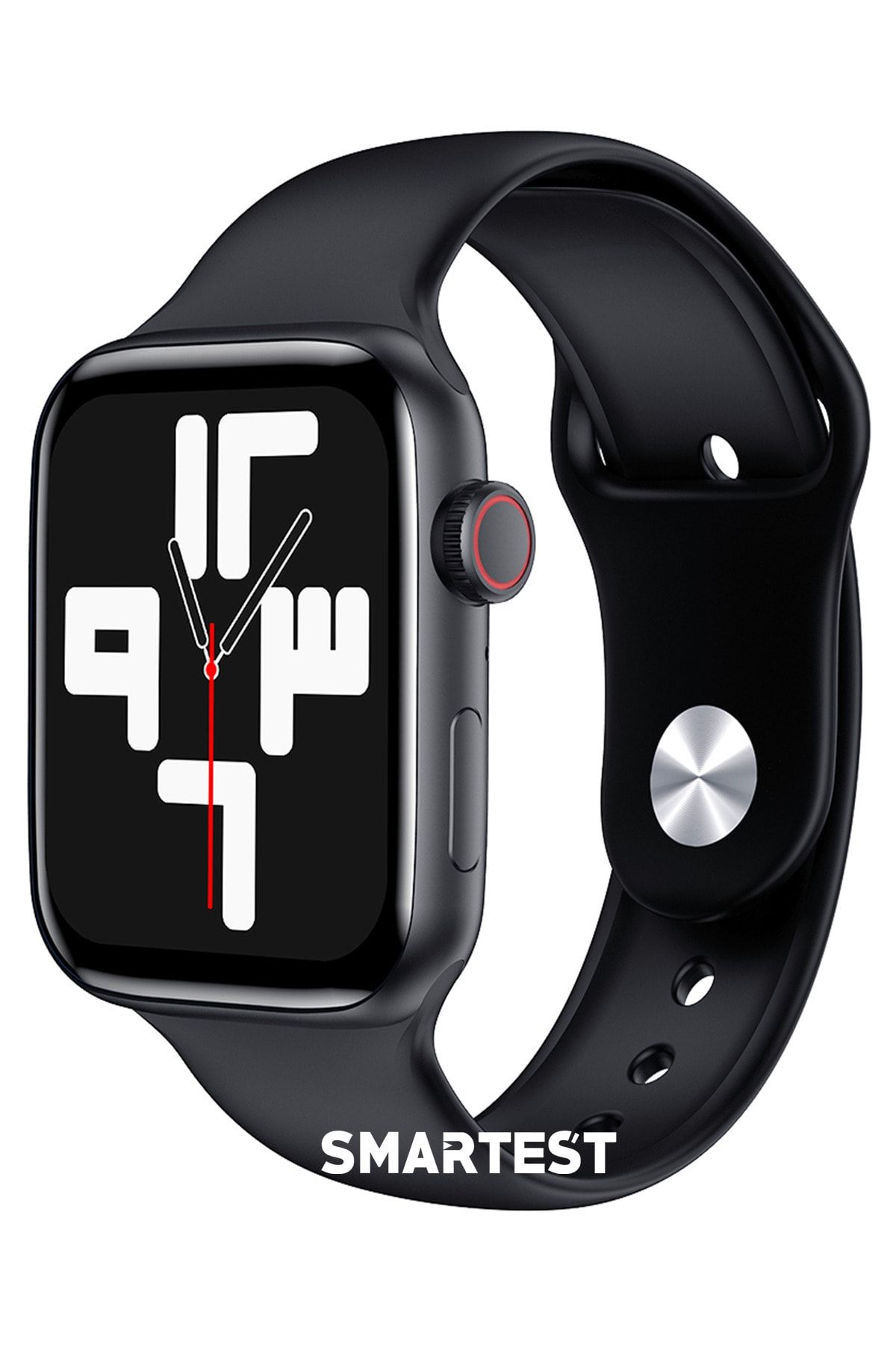 SMARTEST Çift Tuş Wireless Şarj Son Sürüm Smartwatch Ip67 Suya Dayanıklı Tüm Telefonlarla Uyumlu Akıllı Saat