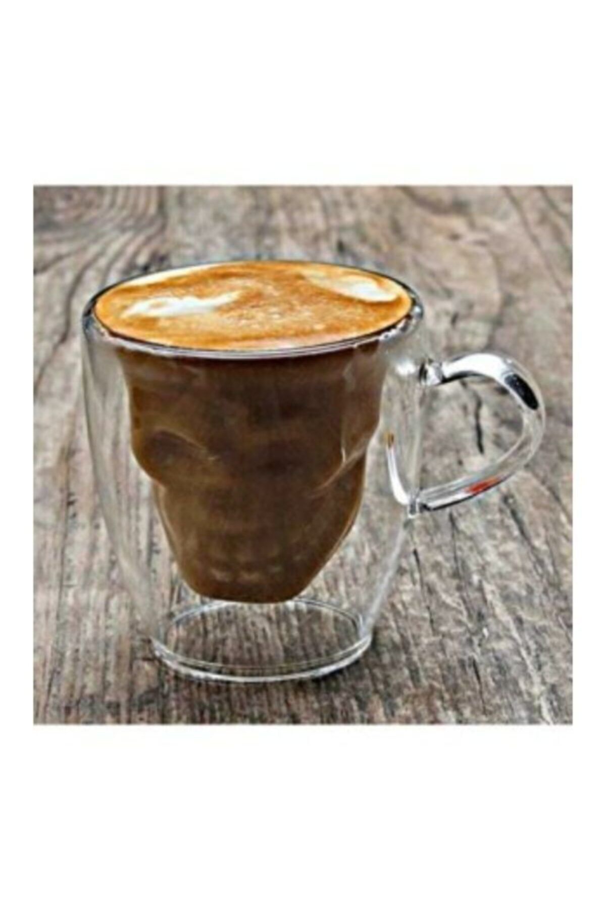 Çılgıntrend Çift Çidarlı Kuru Kafa Kulplu 60 Ml Bardak