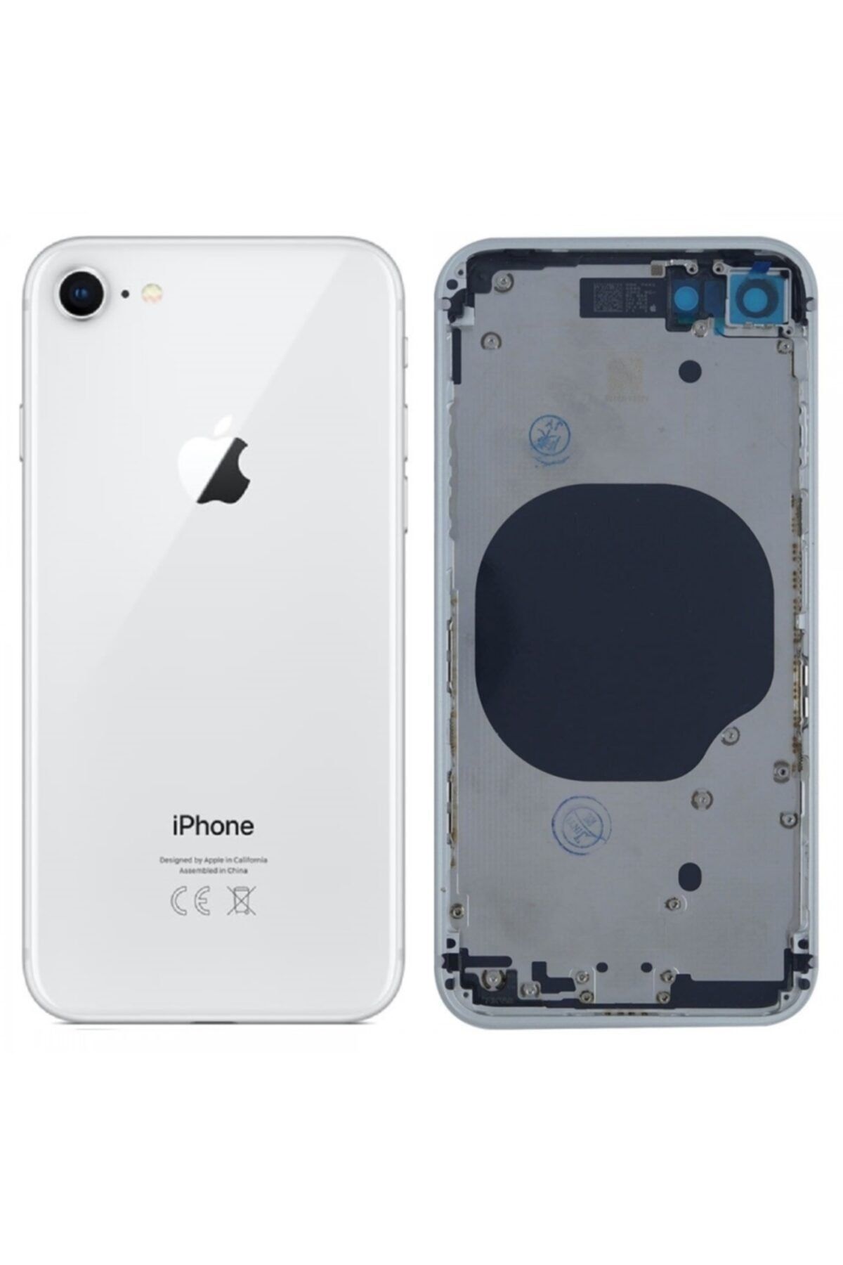 Qudex Iphone 8 Boş Kasa Arka Kapak Servis Orj Beyaz