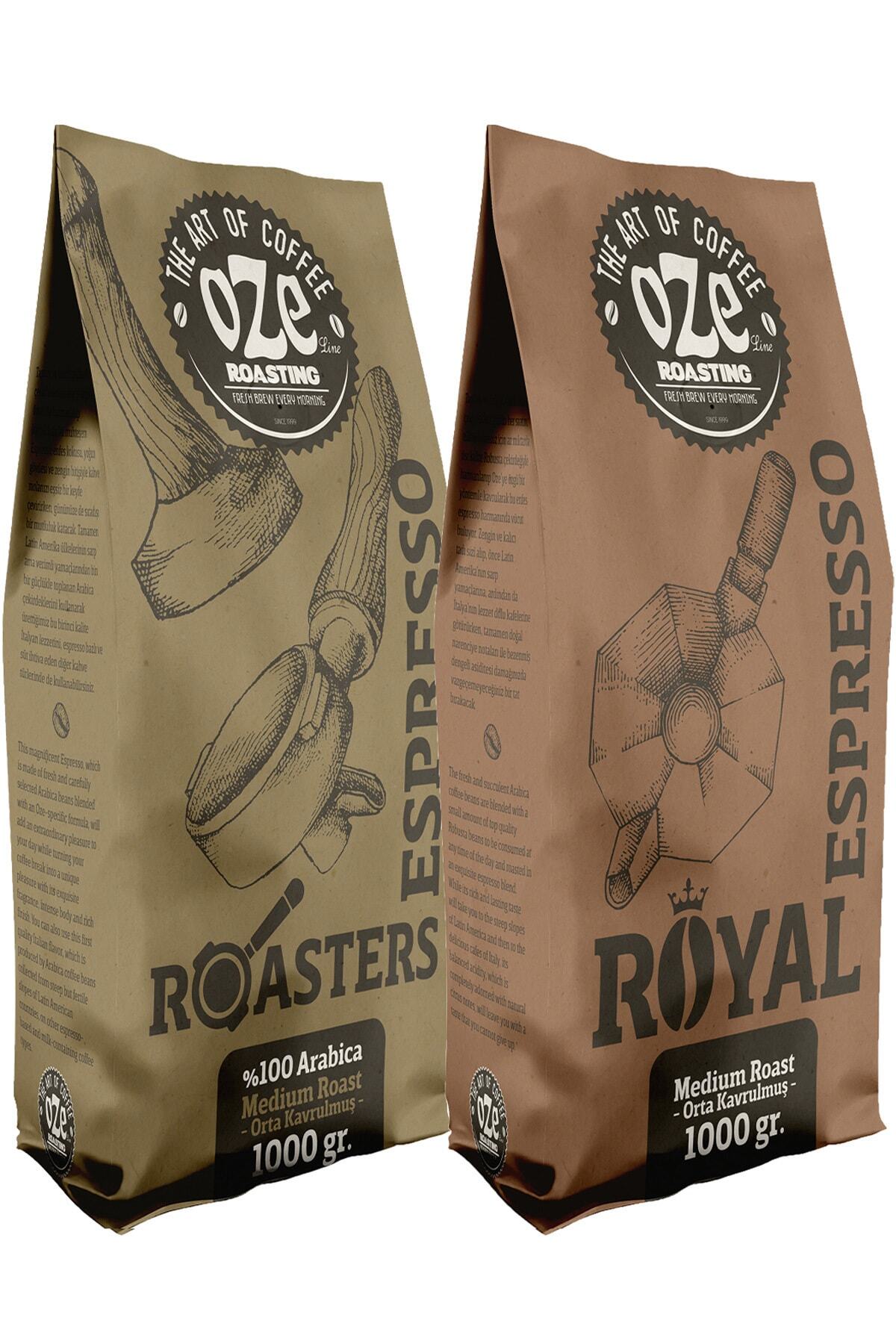 Oze Espresso Kahve Tanışma Seti 2 X 250 Gr Royal Espresso Ve Roasters Espresso