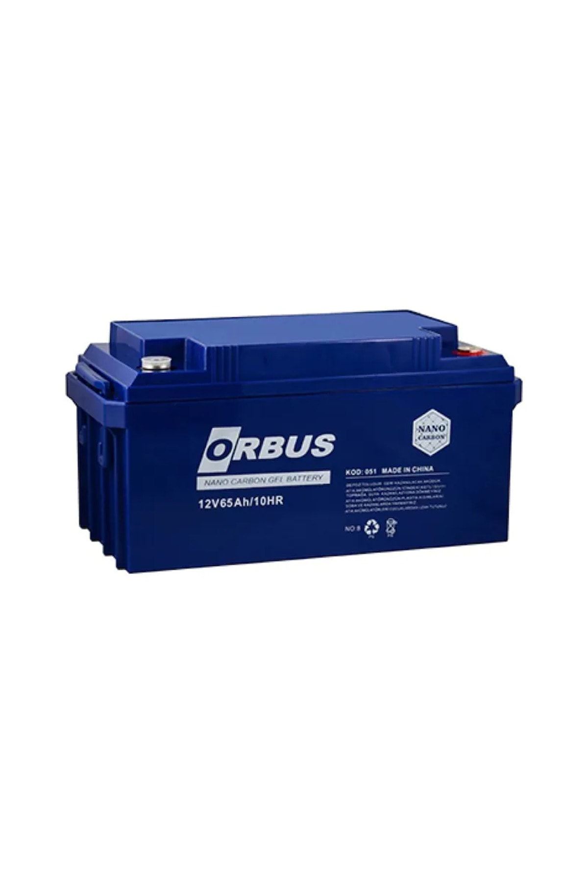 ORBUS 12 V Volt 65 Ah Amper Solar Karbon Jel Akü Deep Cycle