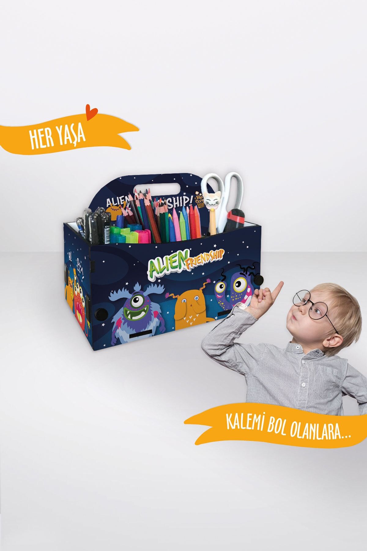 Popcorn Kids Popcorn Kalemlik Organizer Gezegenler