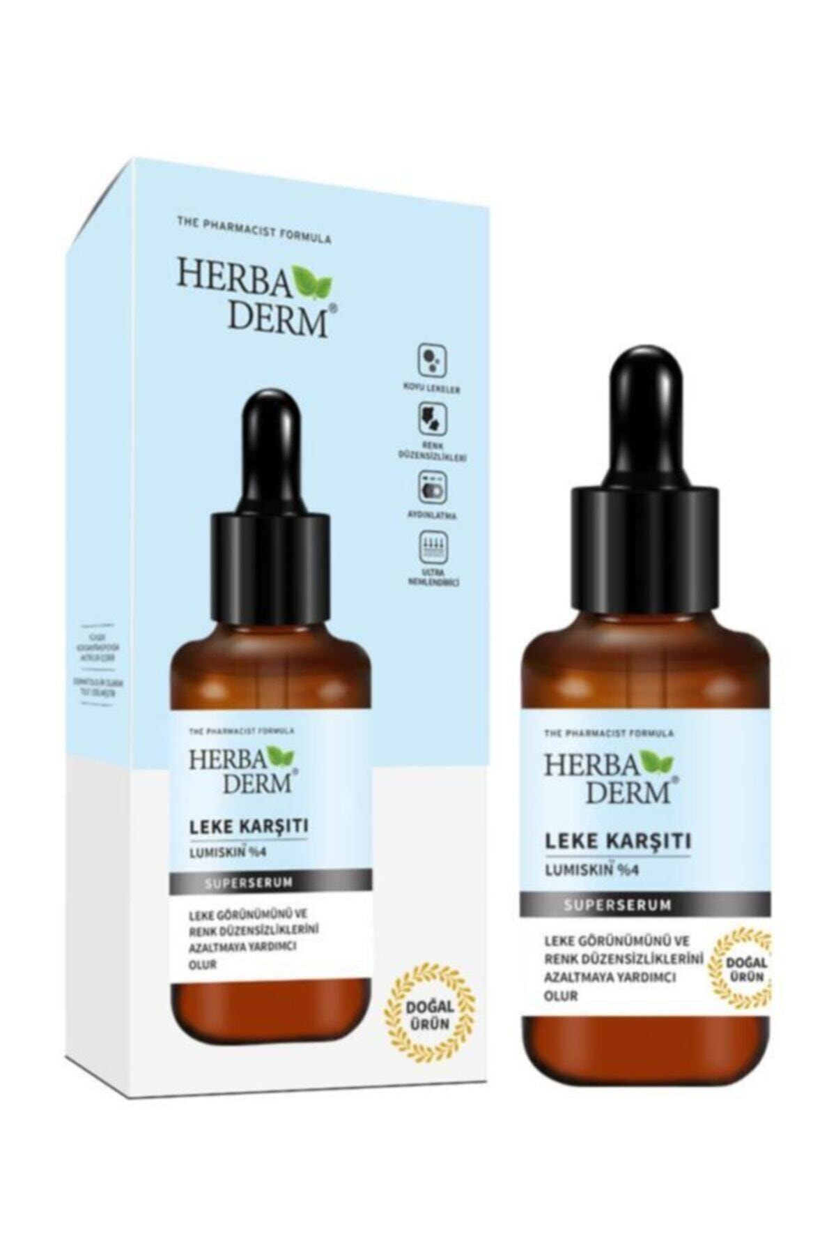 Herbaderm Superserum Leke Karşıtı Renk Düzensizliklerine Doğal Yüz Serumu 30 ml
