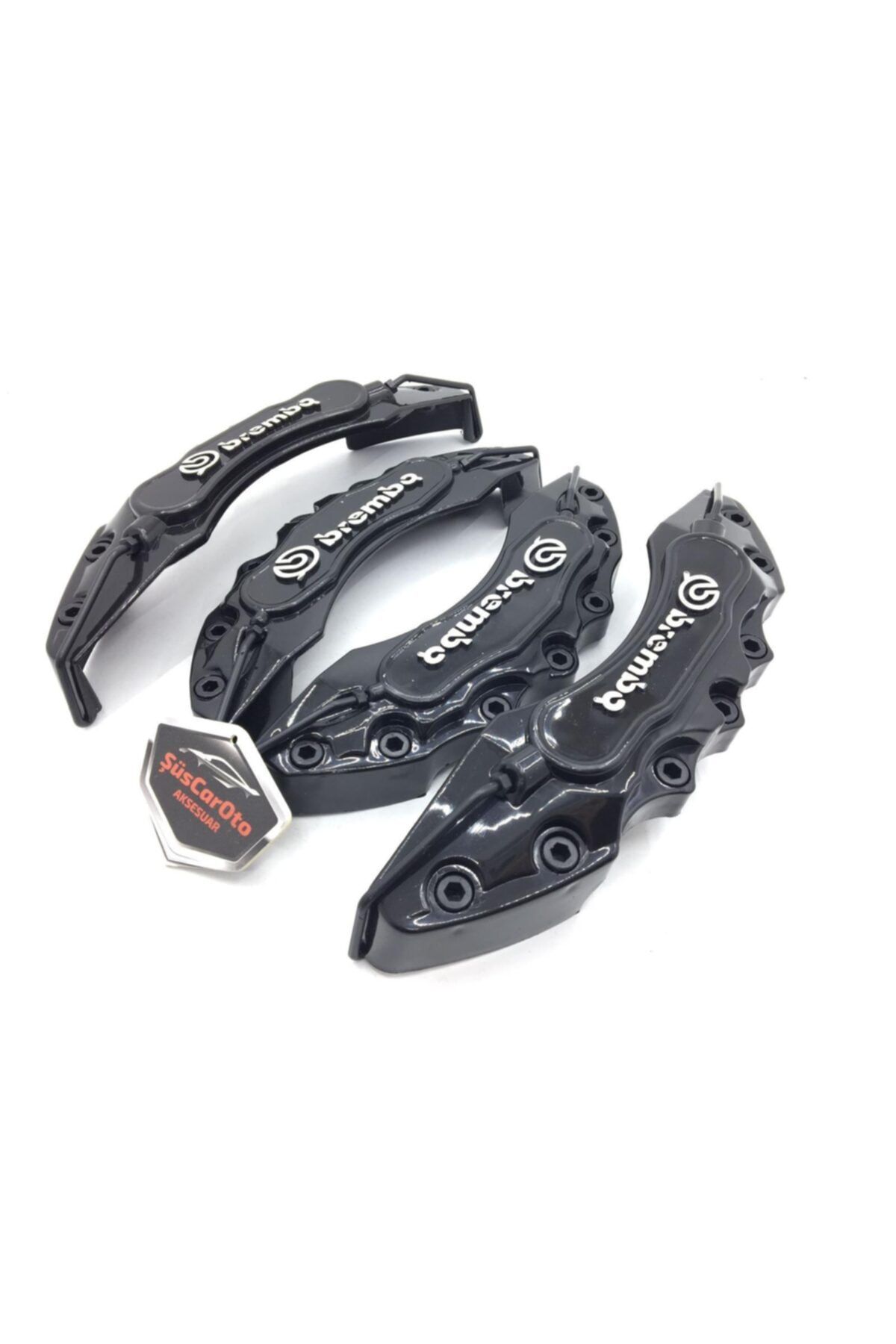 ŞüsCarOto Brembo Fren Kaliper Kapağı 4'lü Set Üniversal 17'' Ve Üzeri Siyah