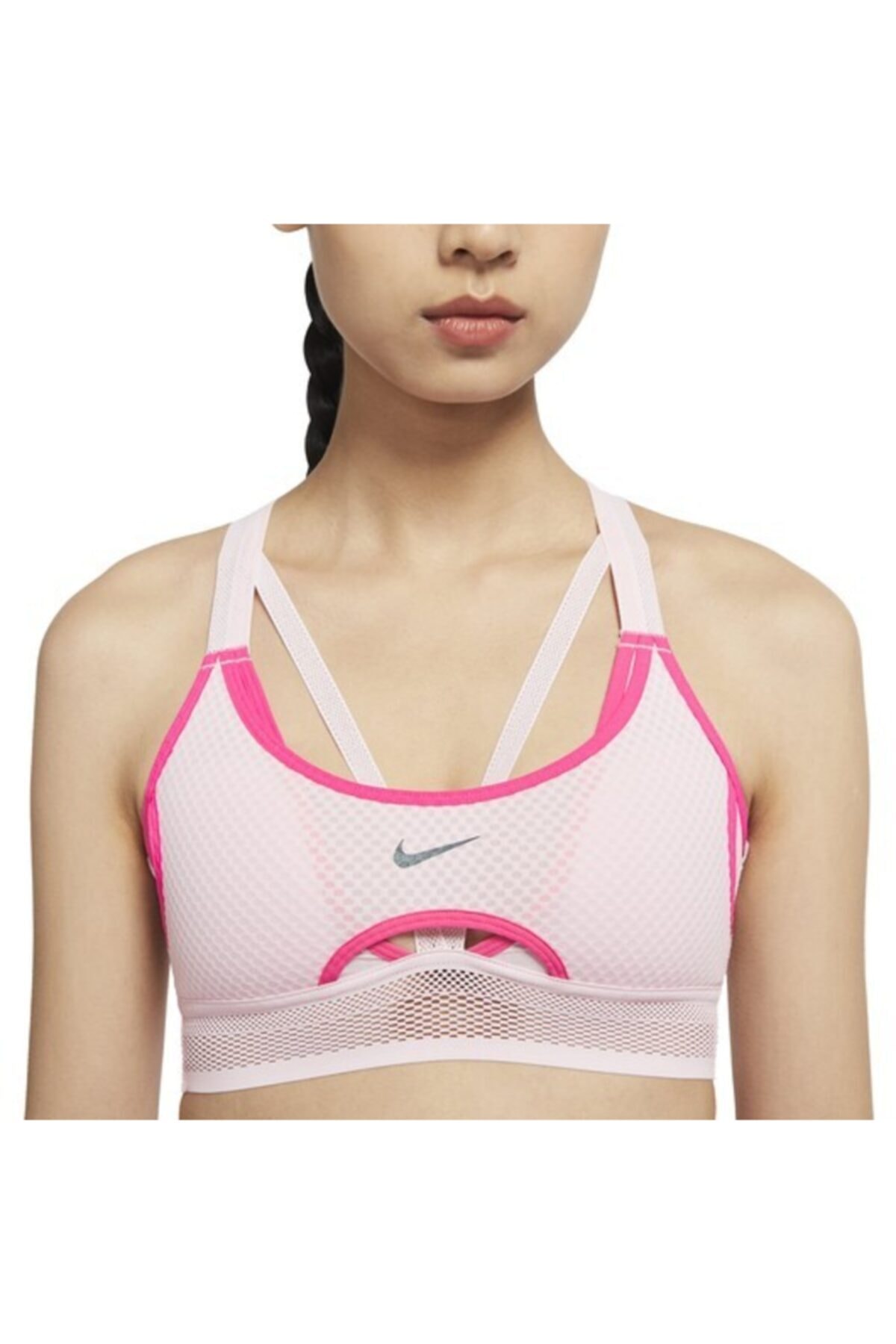 Nike Kopya - Indy Ultrabreathe Light Support Sports Kadın Büstiyer - Pembe