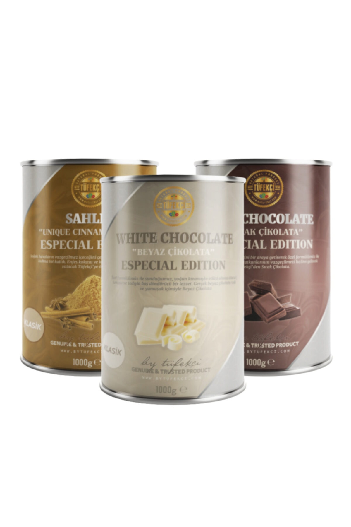 By Tüfekçi 3'lü Avantajlı Kış Paketi (sıcak Çikolata-beyaz Sıcak Çikolata-salep) 1000gr X 3 Adet