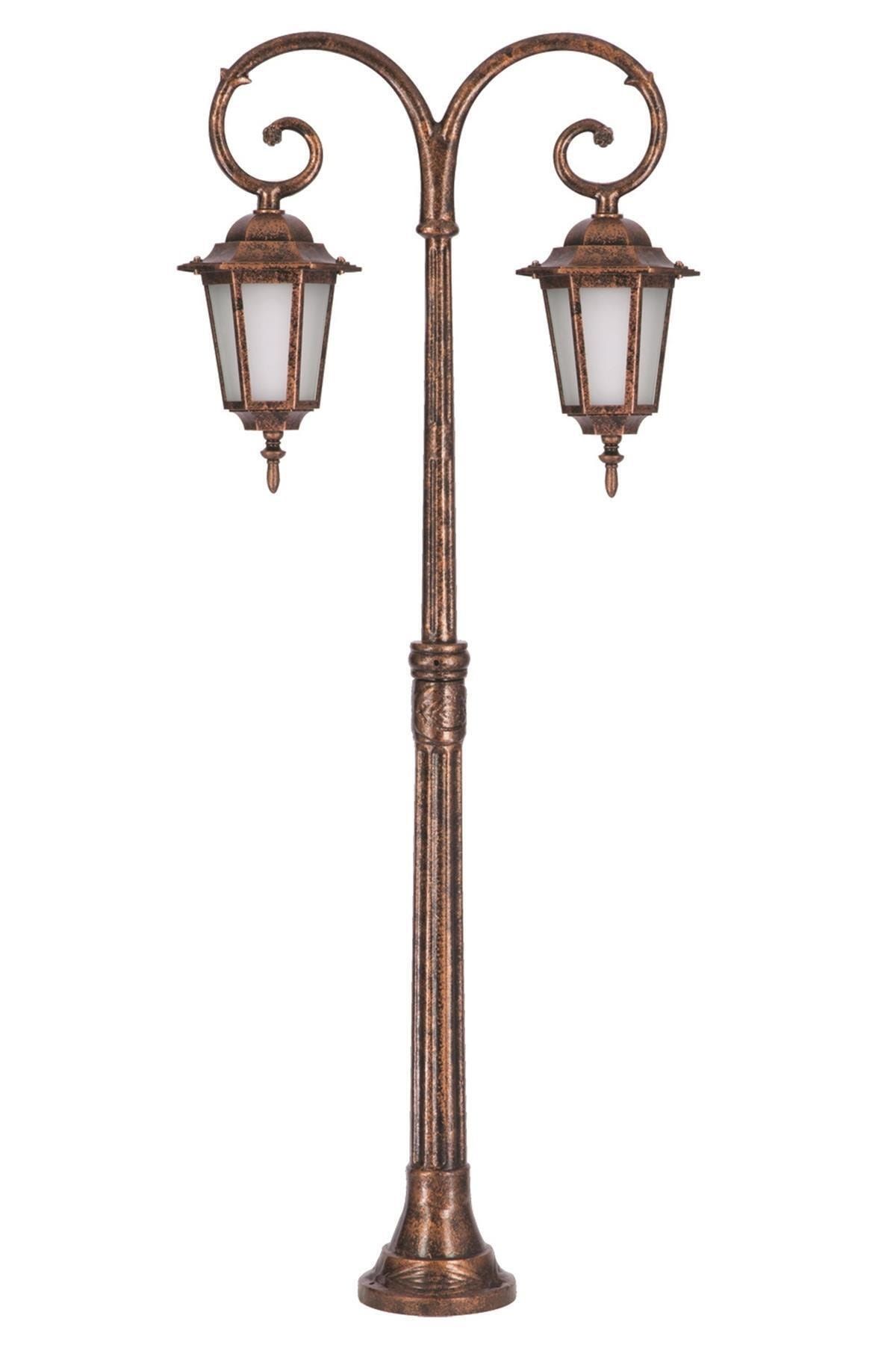 Avonni Avonnı Bsu-68061-bsy-m2-bop Kahverengi Boyalı Dış Mekan Aydınlatma E27 Aluminyum Cam 56cm