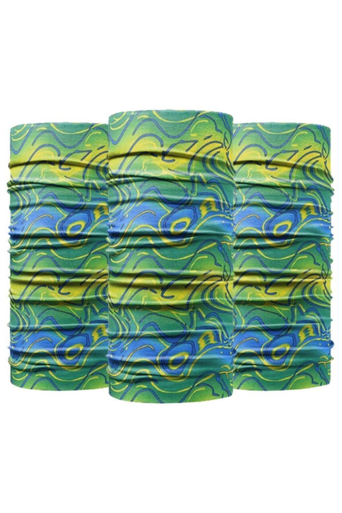 Knmaster Neptune Buff Bandana Boyunluk Maske Saç Bandı 3'lü Paket