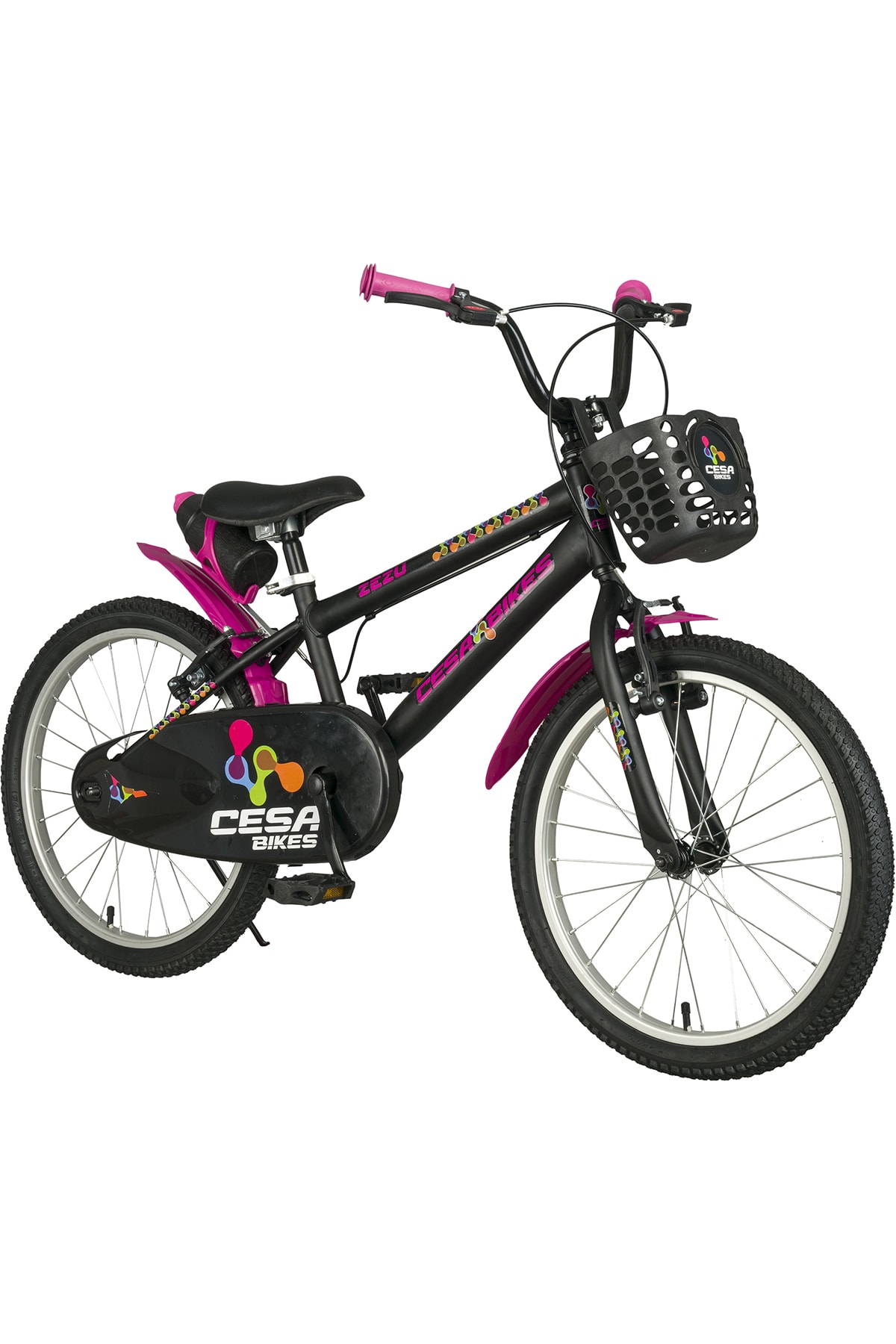 Cesa Bisiklet Cesa Bike Zezu 20 Jant Bisiklet 6-10 Yaş Kız Çocuk Bisikleti Fuşya-siyah