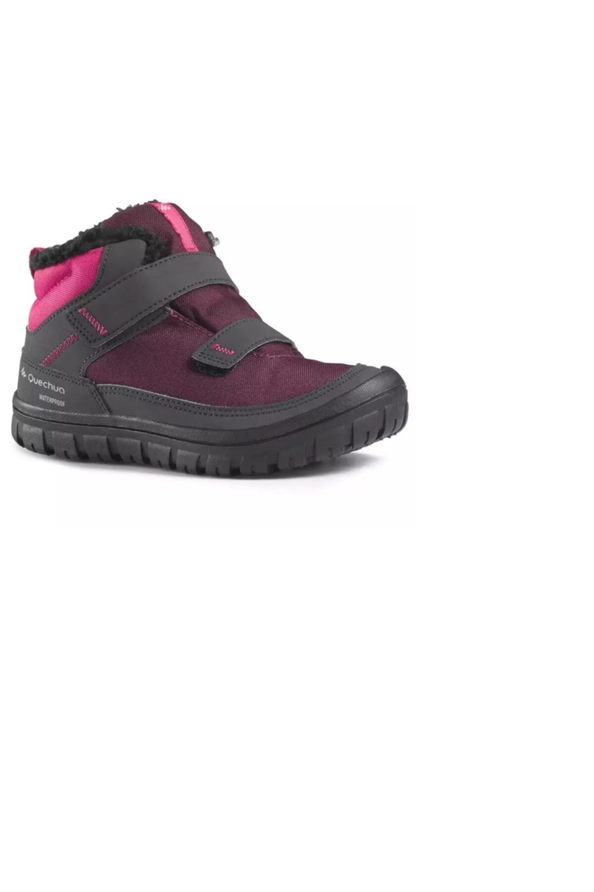 Quechua Çocuk Kar Botu - Su Geçirmez Sıcak Tutar - Içi Yünlü Pembe - Sh100 Warm Scratch
