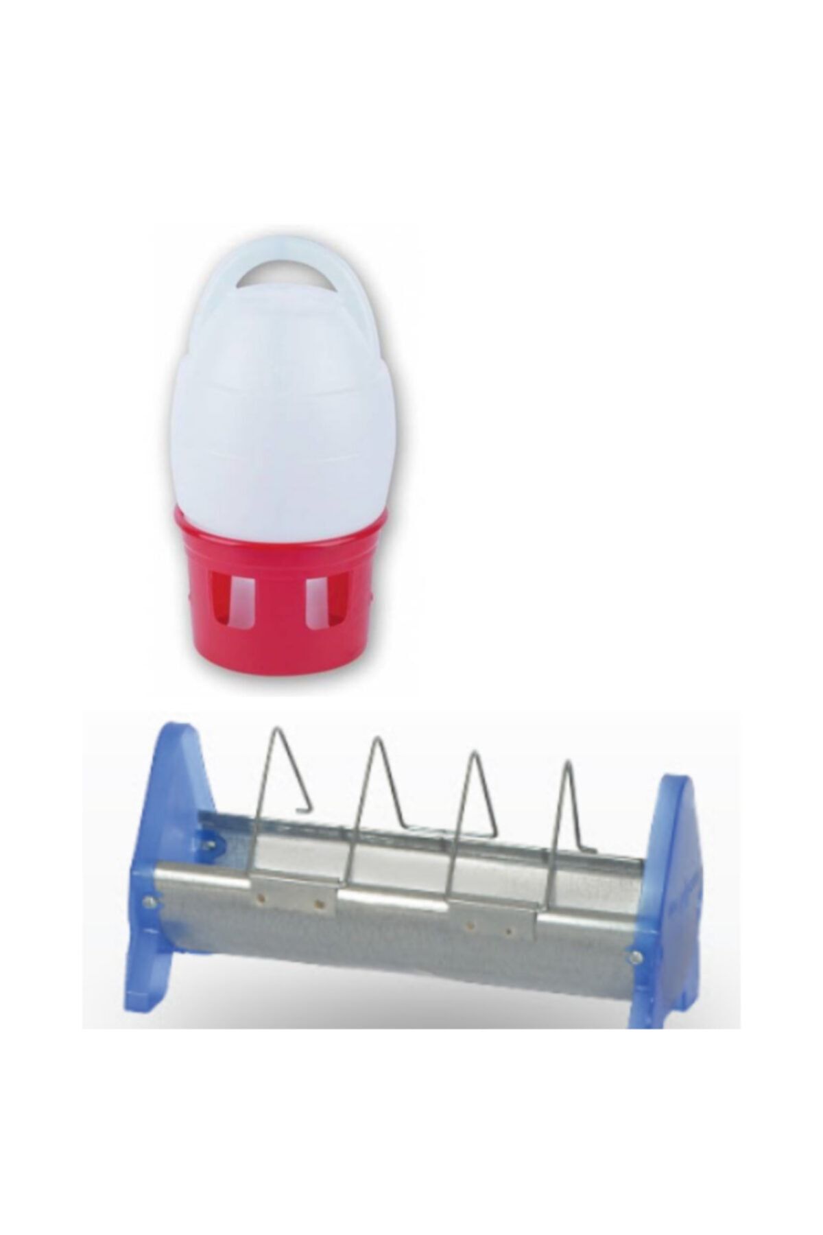 LILY 7 Litre Güvercin Suluğu Ve 100 Cm Metal Güvercin Yemlik