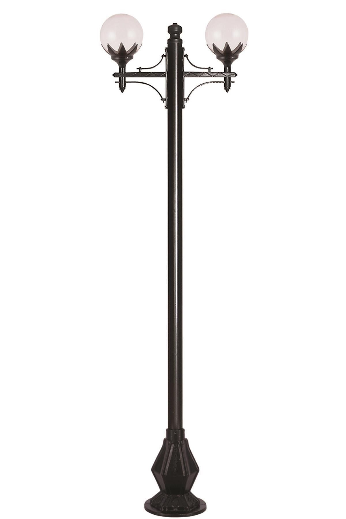 Avonni Avonnı Bdr-68209-2bsy-m2 Siyah Boyalı Dış Mekan Aydınlatma E27 Çelik Boru Abs Polietilen Cam 80x25cm