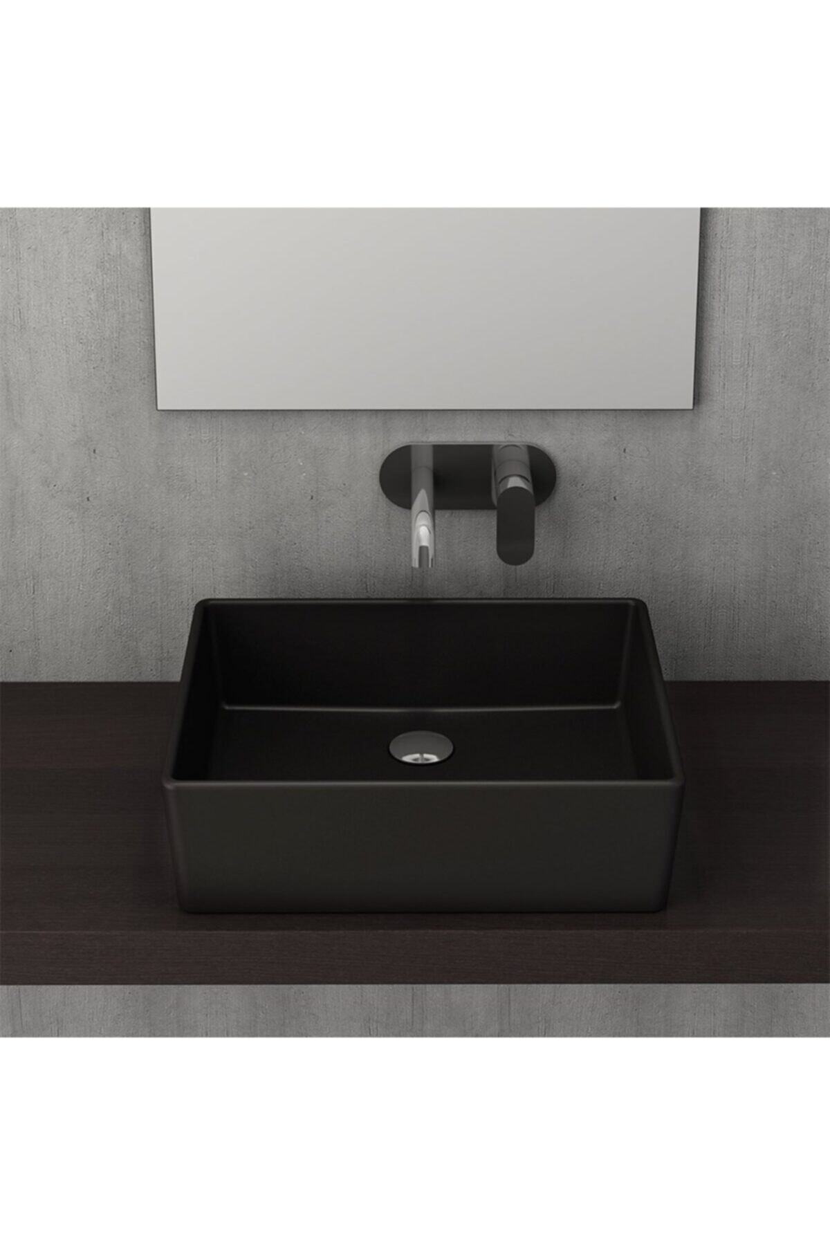 Bocchi Milano Çanak Lavabo (50 Cm) Mat Siyah