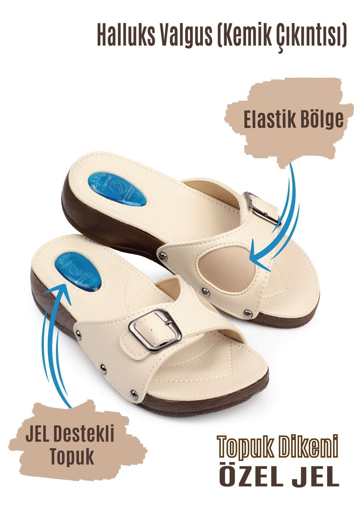 Comfort Style Ortopedik Halluks Ve Topuk Dikeni Terliği Kemik Çıkıntısı Terliği