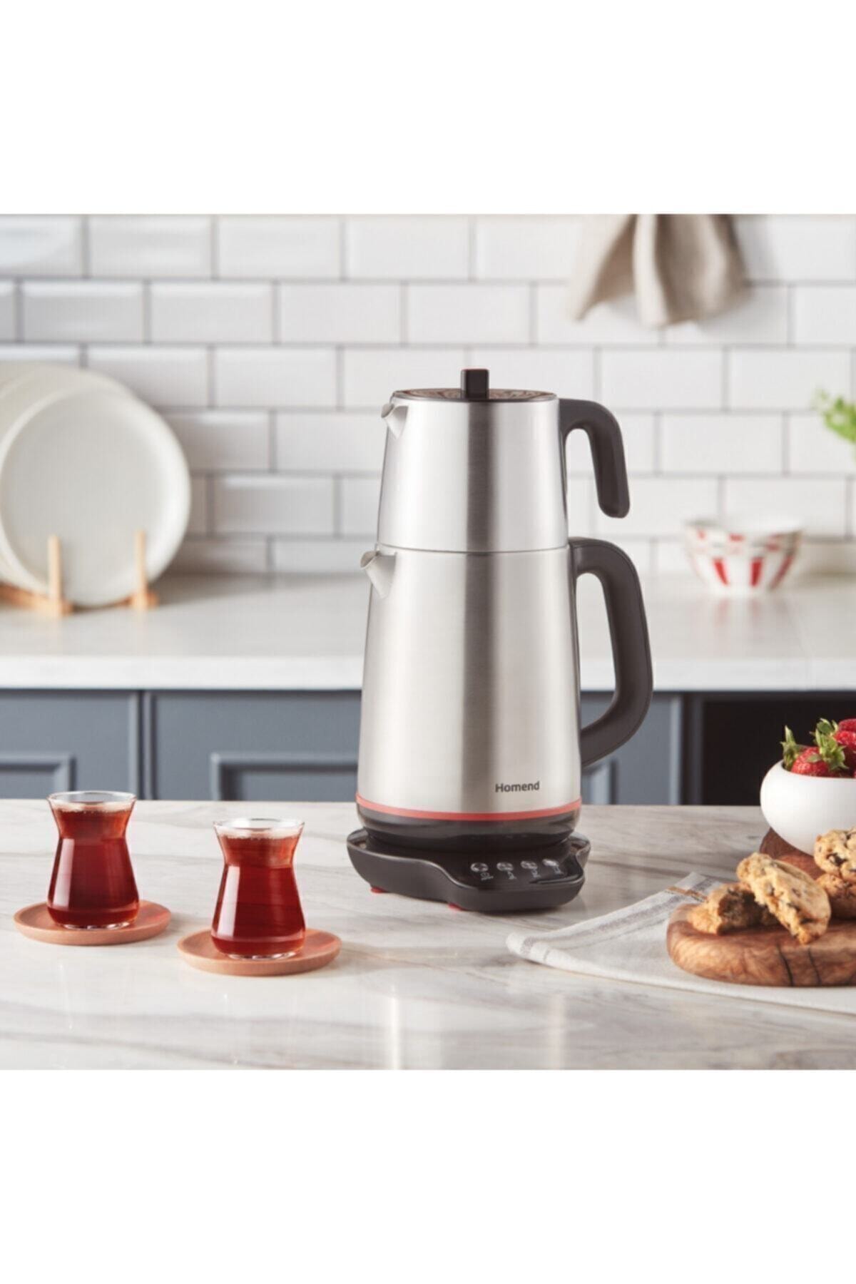 Emsan Royaltea 1708h Konuşan Çay Makinesi Inox Siyah