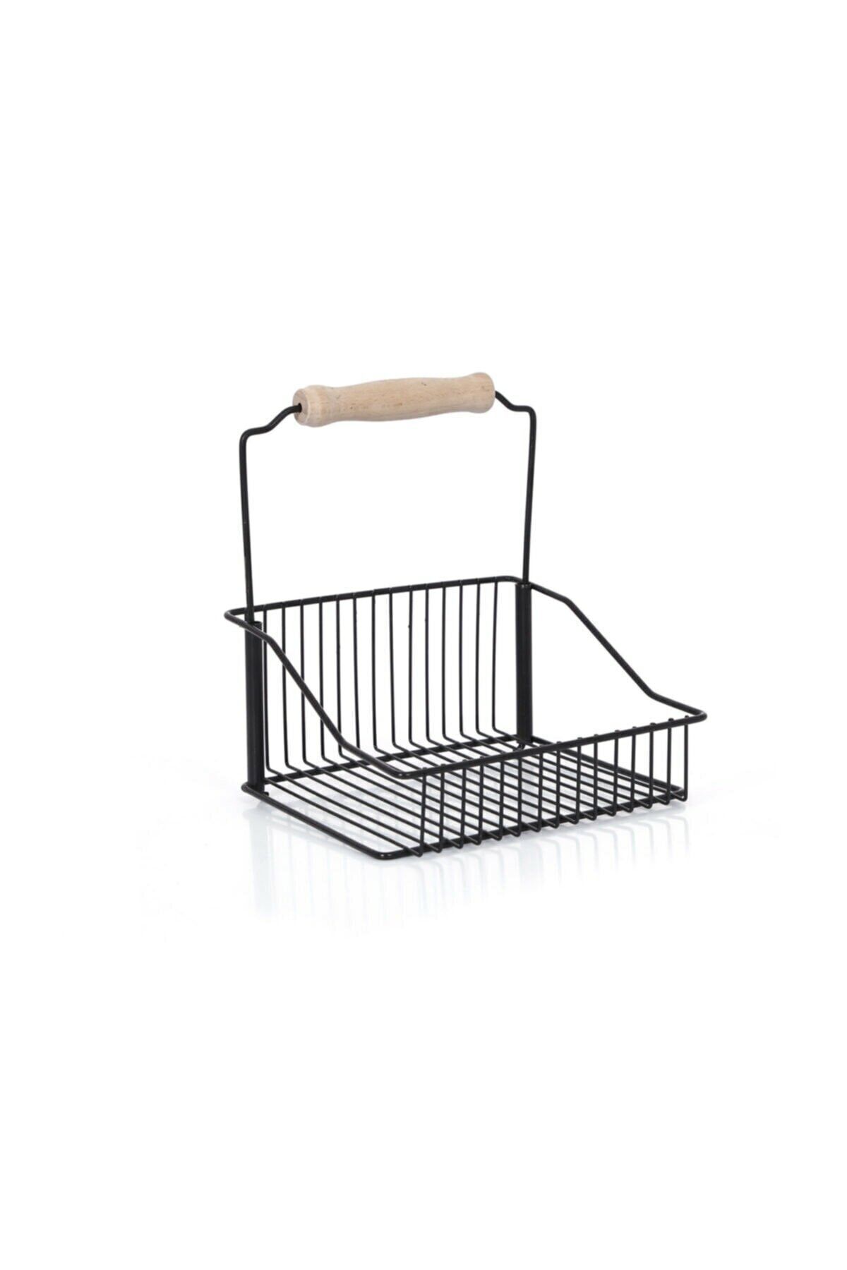 Aşan Home Asn-002 Ferforje Metal 20*30 Sepet Boyalı Siy.