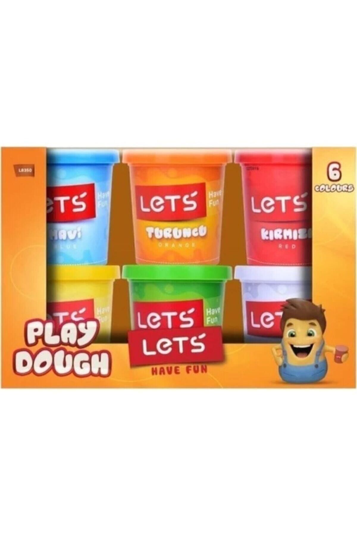 Lets 6'lı Büyük Boy Oyun Hamuru 6 Renk 900gr