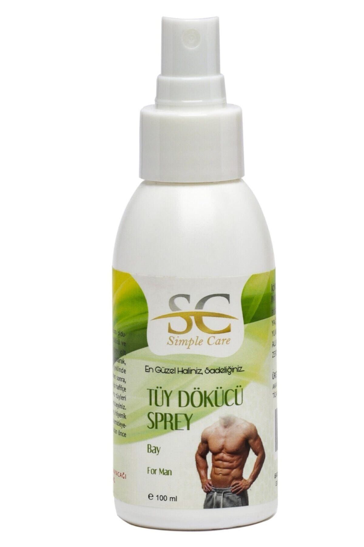 SIMPLE CARE Erkek Tüy Dökücü Sprey 100 ml