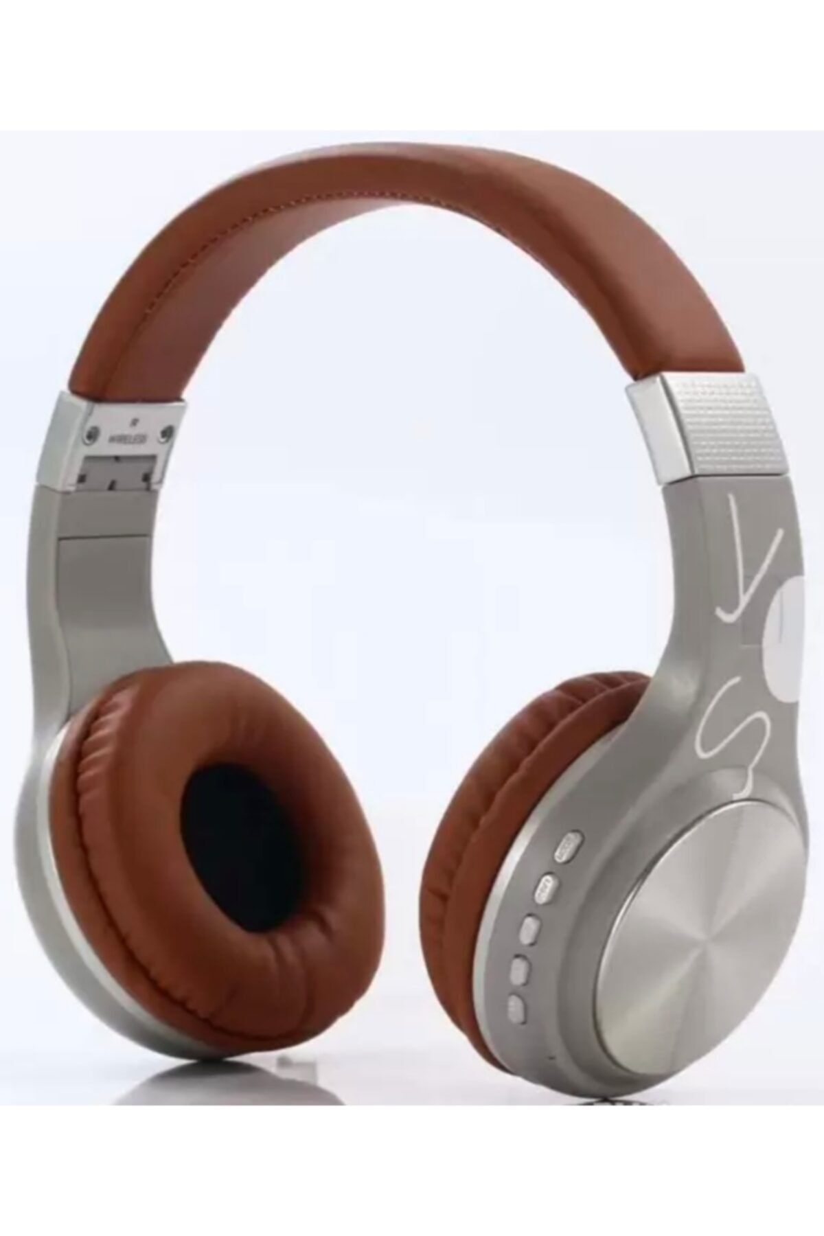 Tastech SY-BT1607 Bluetooth Kulaklık Kablosuz SD Kart Girişi Aux Kahve-gri