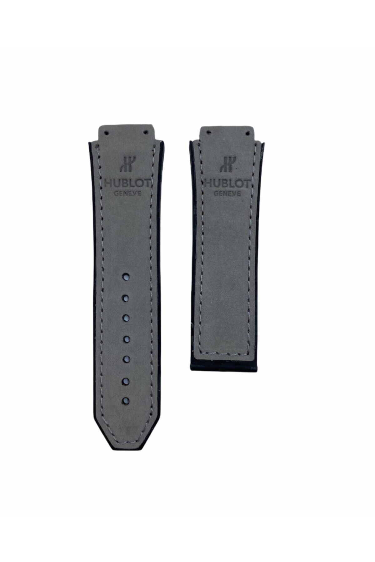 YELKENLİ Hublot Big Bang Süet Bej Silikon Kordon