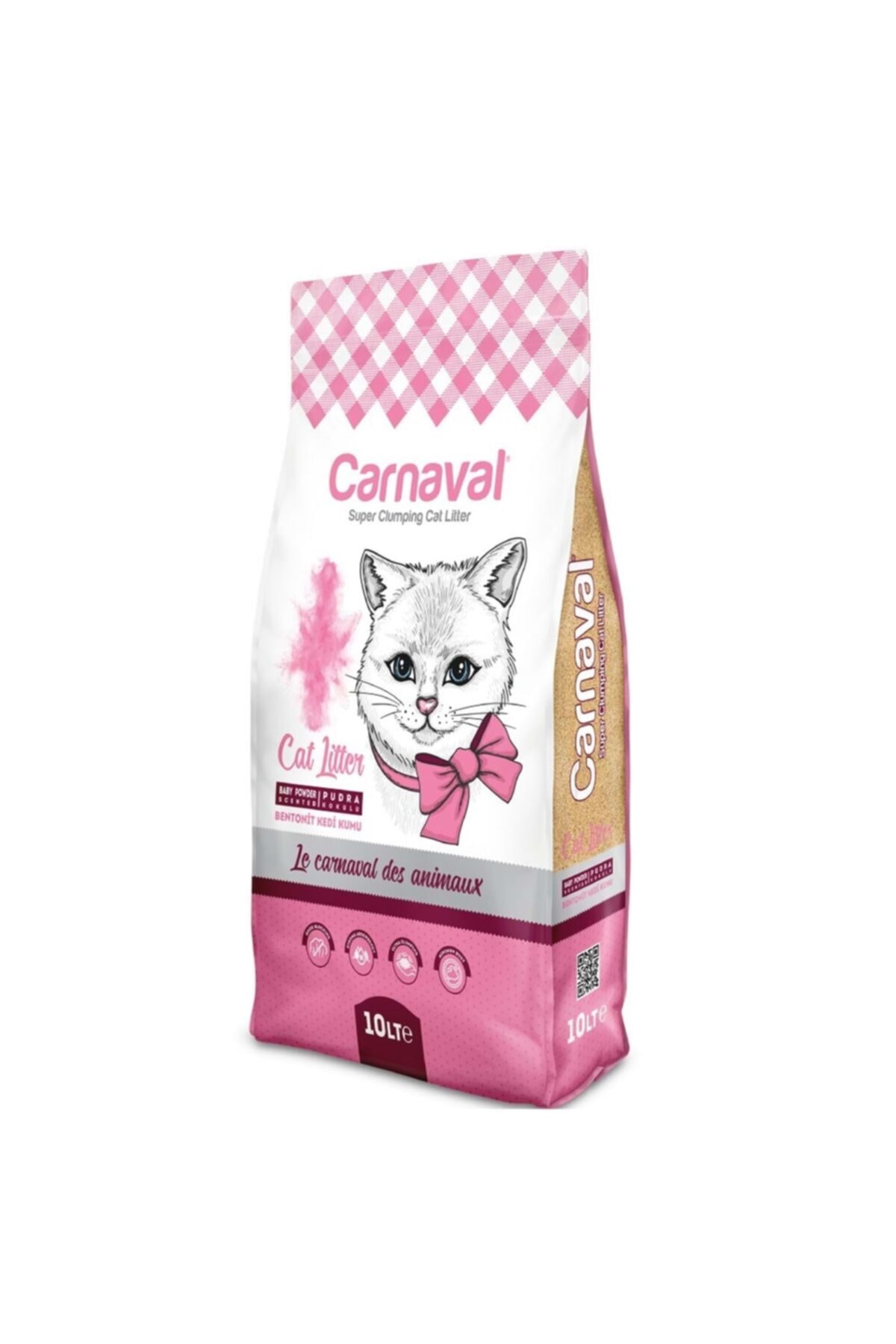 Carnaval Pudralı Kokulu Kedi Kumu 10lt