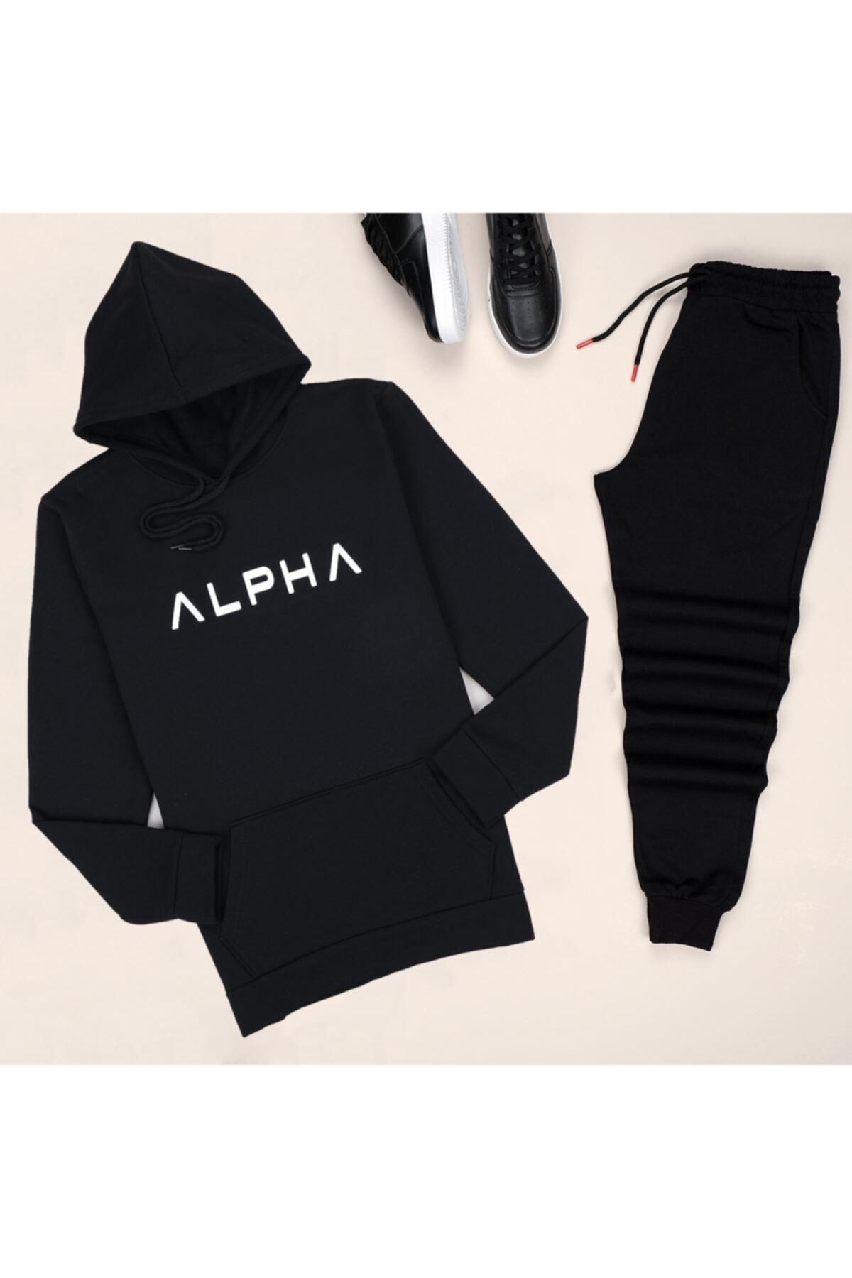 trendypassion Siyah Alpha Eşofman Takımı