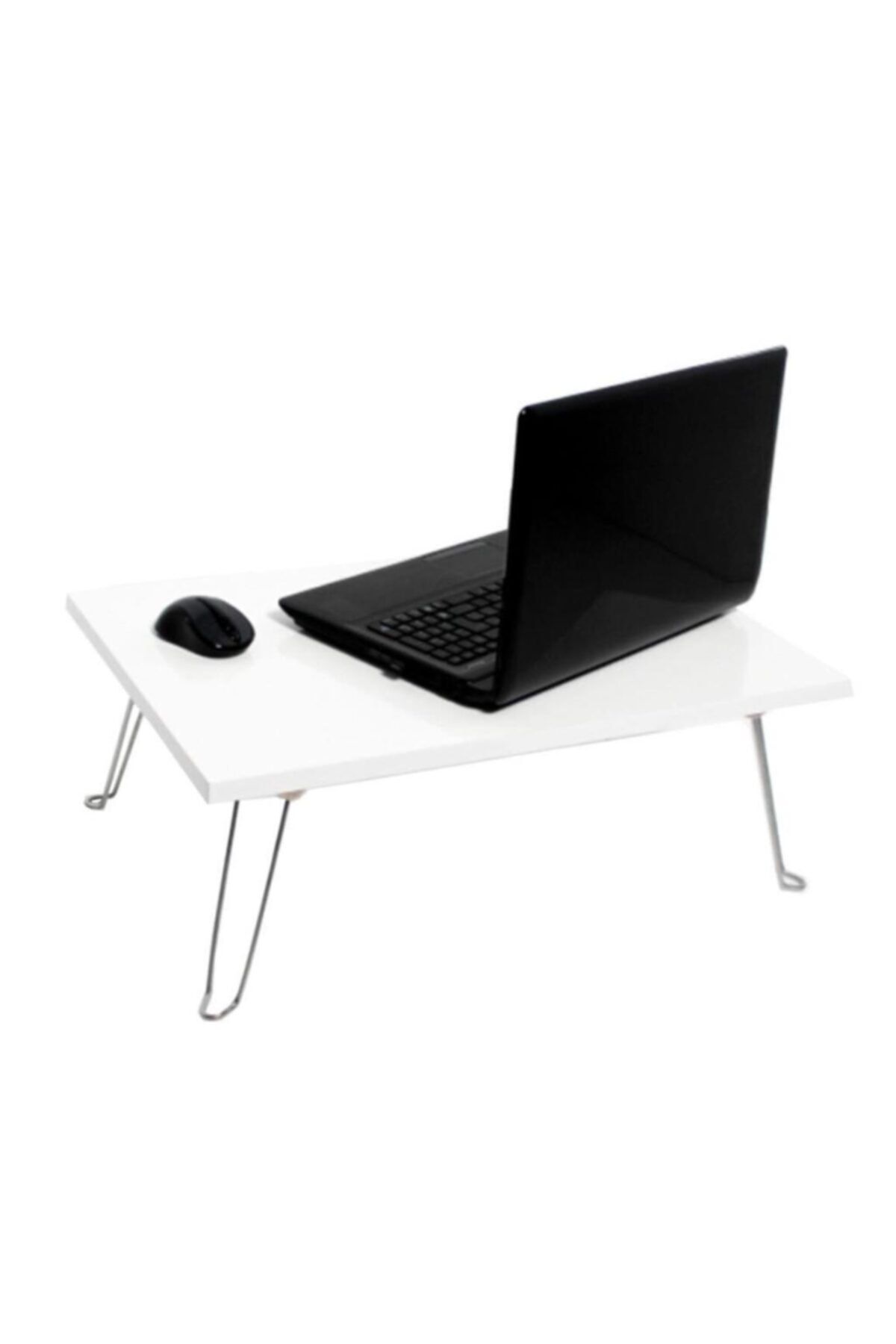 Angel Of Life Katlanır Laptop - Çalışma - Kahvaltı Sehpası - Yatak Sehpası Beyaz