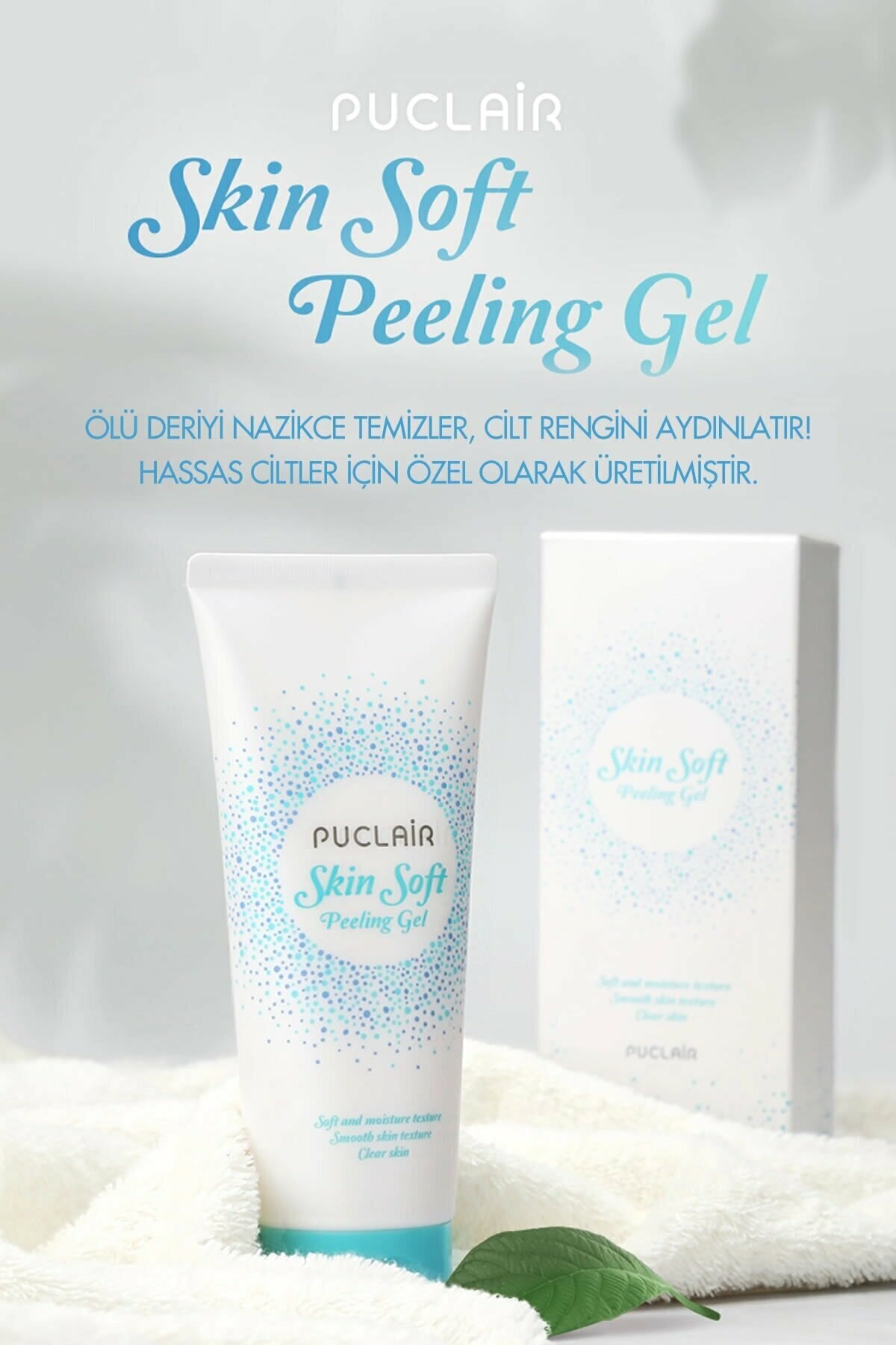 PUCLAIR En Hassas ve Lekeli Ciltler Için Renk Açıcı ve Nemlendirici Soft Peelıng Jel