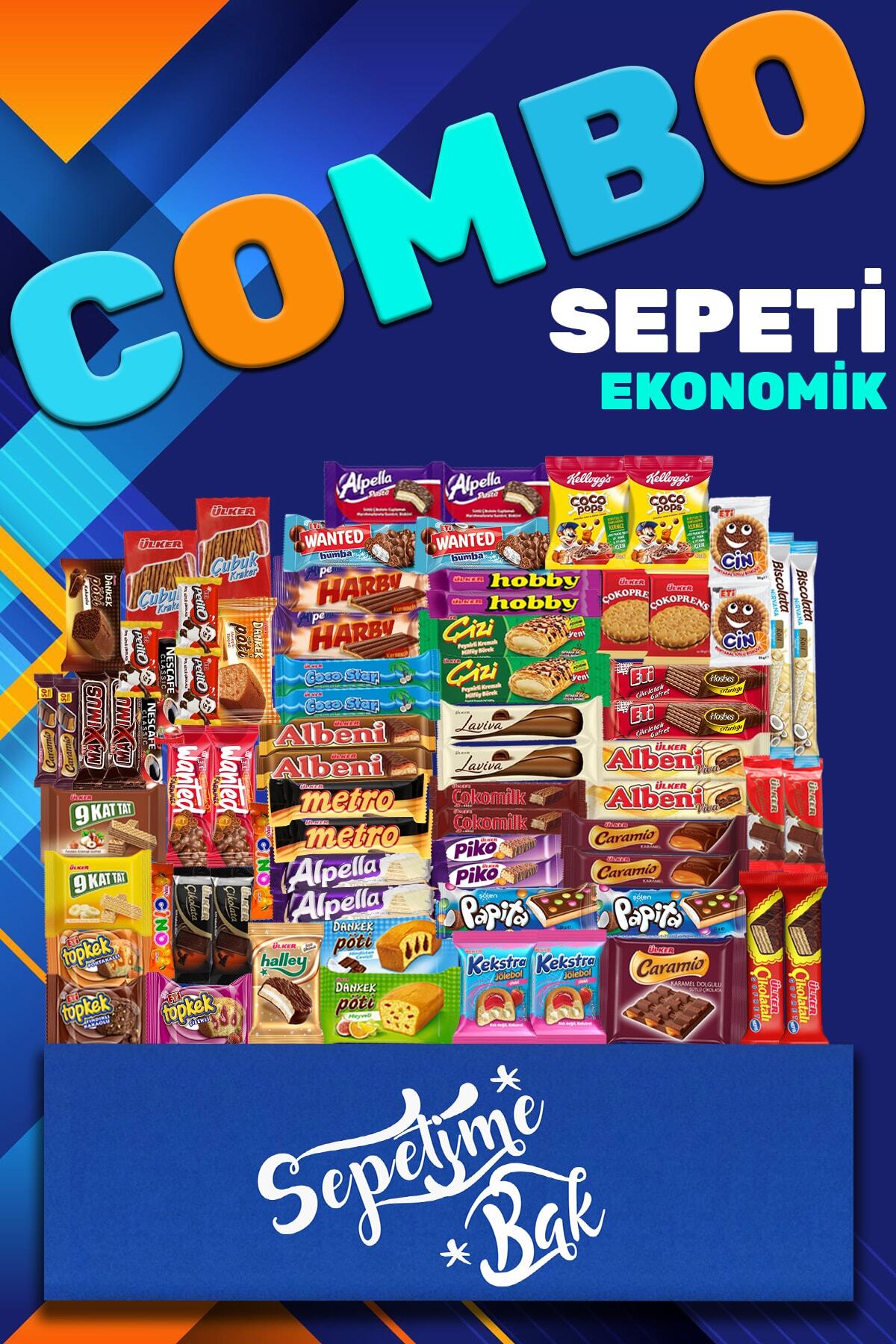Ülker Combo Sepeti Ekonomik -çikolata Kek Atıştırmalık Paketi - 68 Parça