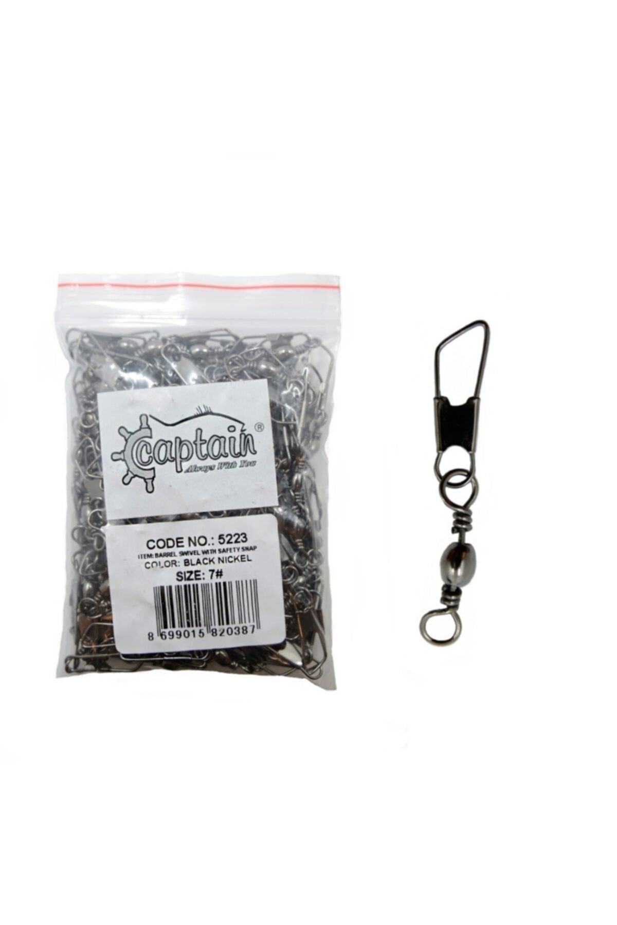 CAPTAIN Klips 5223 144 Lü Pk Black Nıckel Sıze: 7