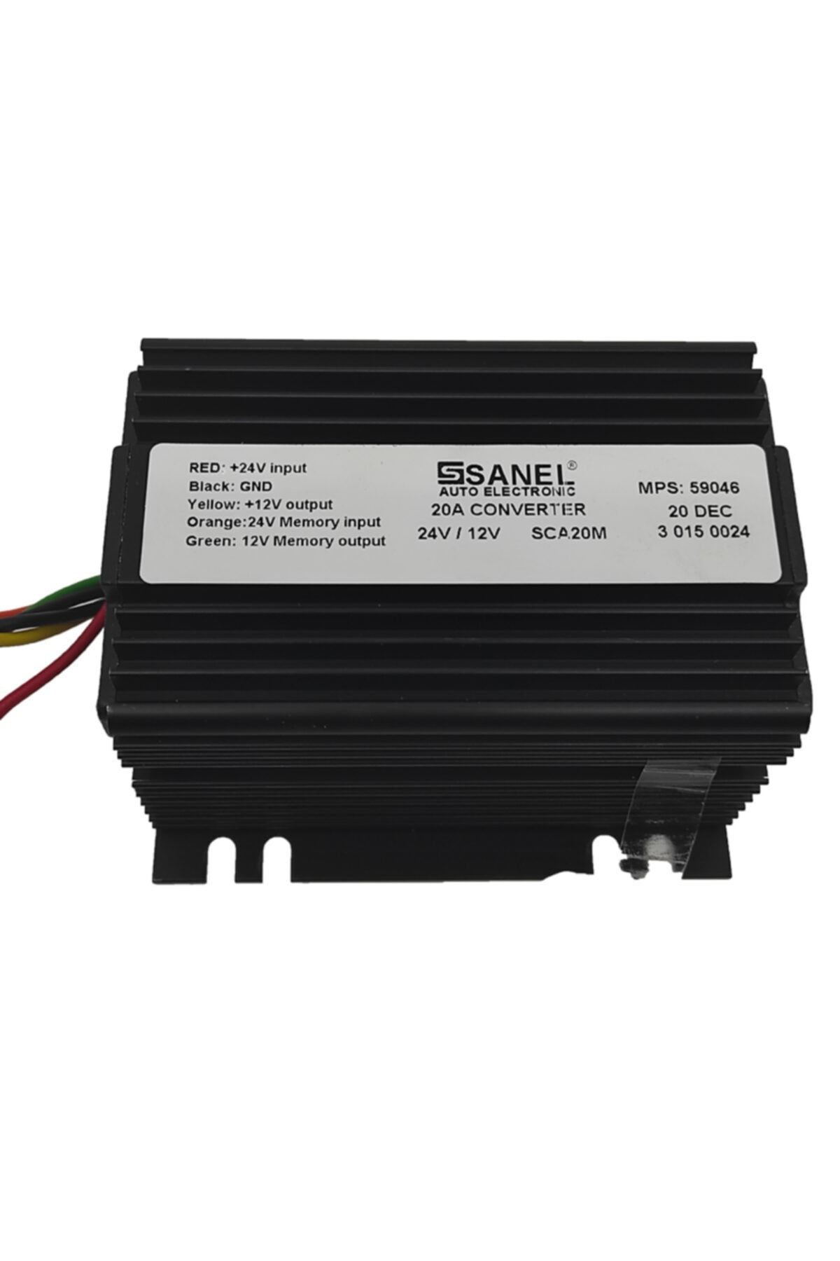 Sanel Konvertör 20 Amper 24v12v Voltaj Düşürücü Radyo Hafızalı
