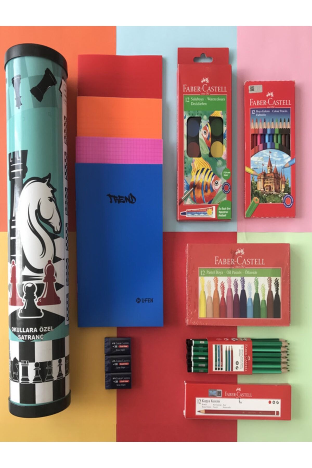 Faber Castell Okul Seti - Satranç Hediyeli - 1