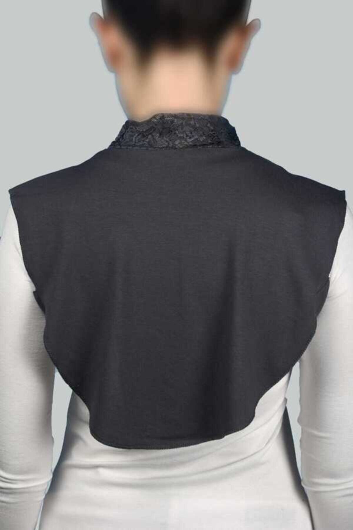 Altobeh Daire Yakalık Dantelli - Füme Al-tobeh