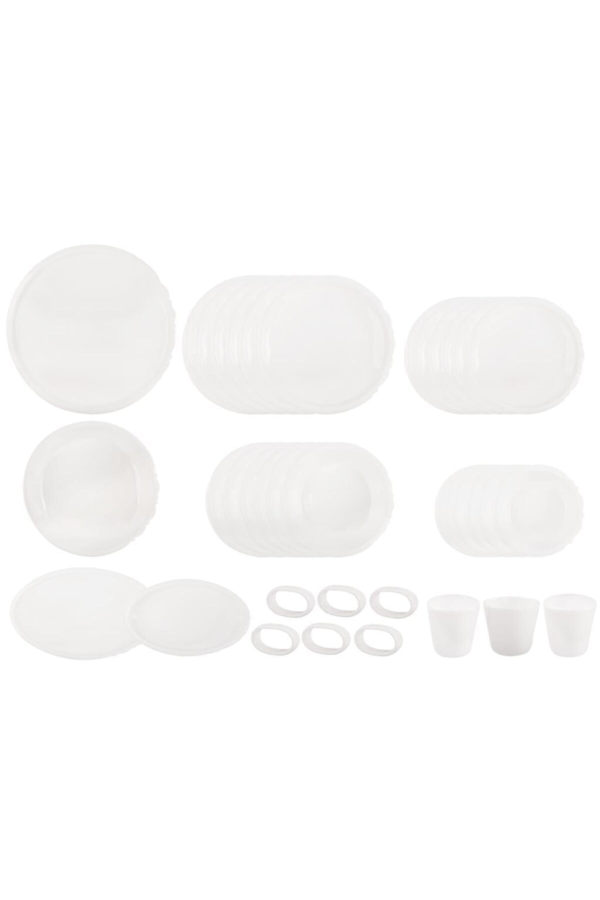 Kolleksiyon Eseri Istanbul Sade 6 Kişilik 37 Parça Yemek Takımı