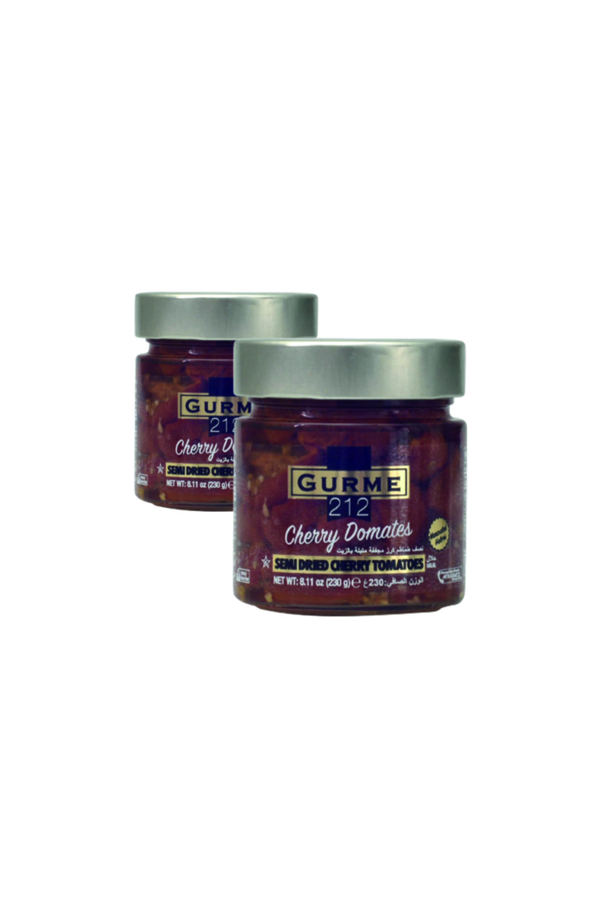 Gurme212 Yarı Kurutulmuş Mini (cherry) Domates, Aç-ye (2 Adet X 255cc)