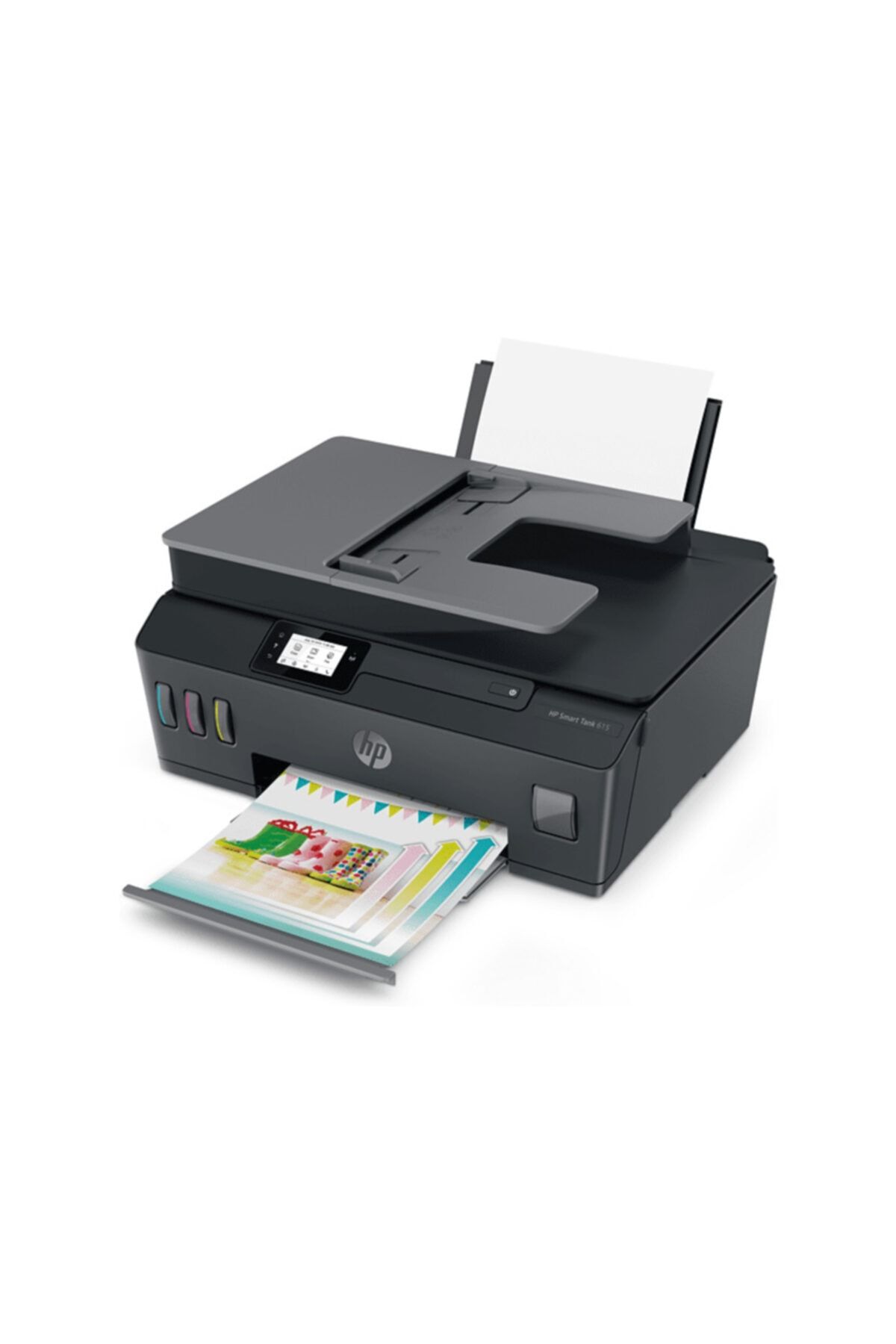 HP Smart Tank 615 Fotokopi / Faks / Tarayıcı / Wı-fı Mürekkep Püskürtmeli / Çok Fonksiyonlu Tanklı Yazı