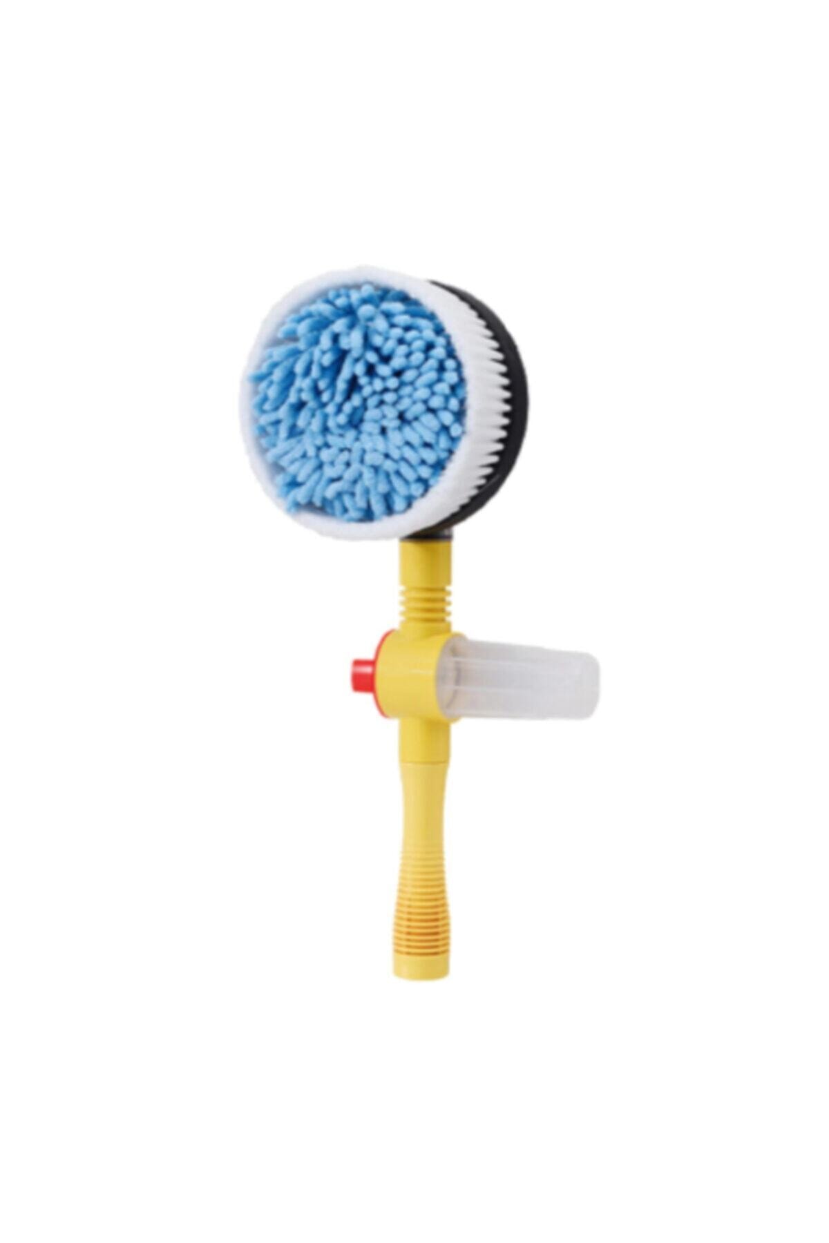 Ally Mobile Ally Otomatik Dönen Araç Yıkama Fırçası Mikrofiber Araba Yıkama Paspas Sabunluk Set Siyah,sarı