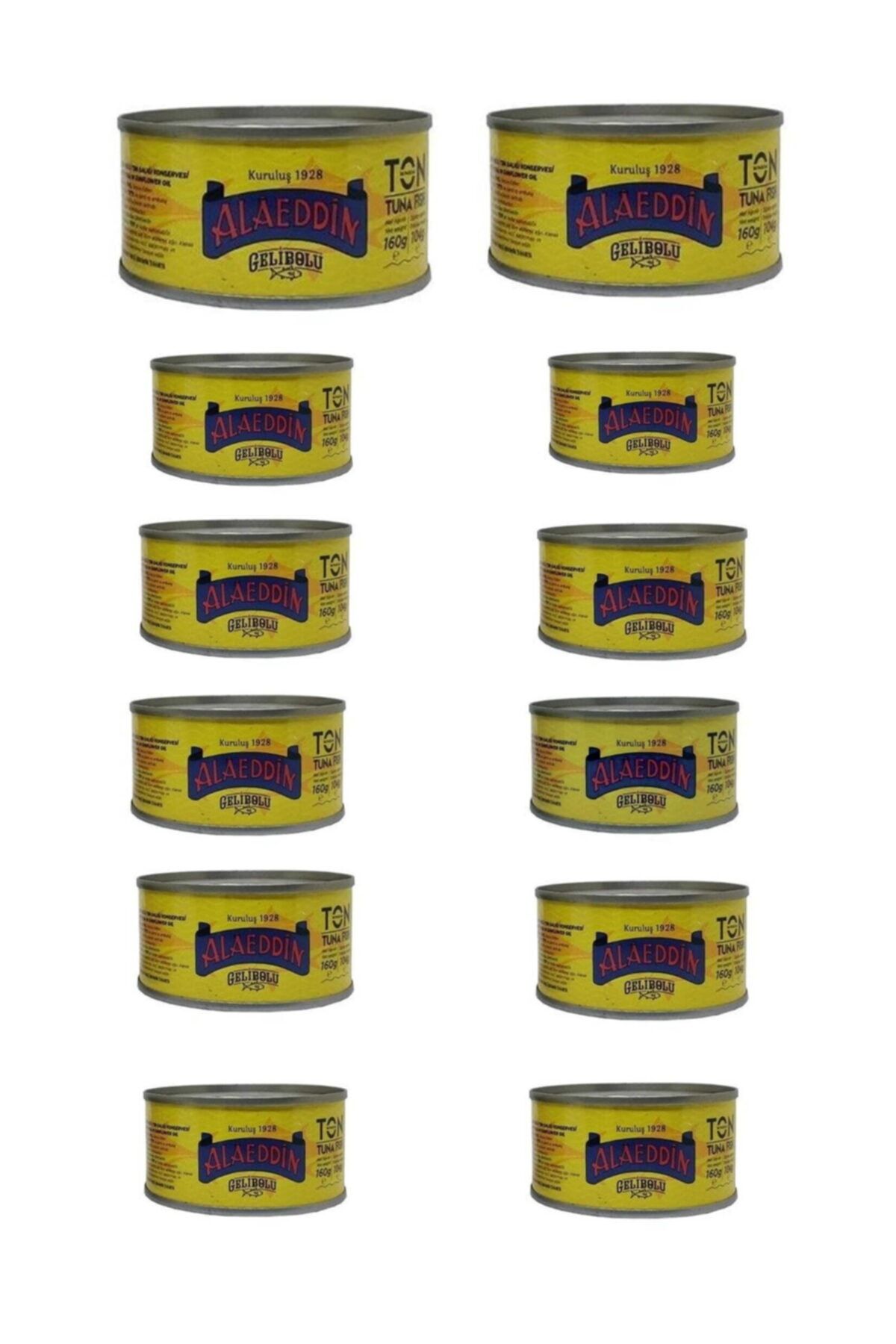 Alaeddin Ton Balığı 160 Gr *12 Adet