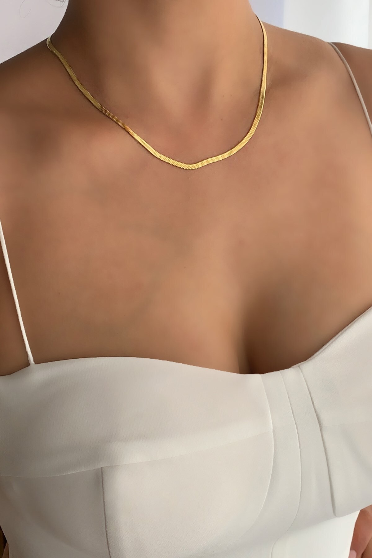 Çlk Accessories Çelik Ince Italyan Zincir Çelik Kolye Trkolye5683 B34503