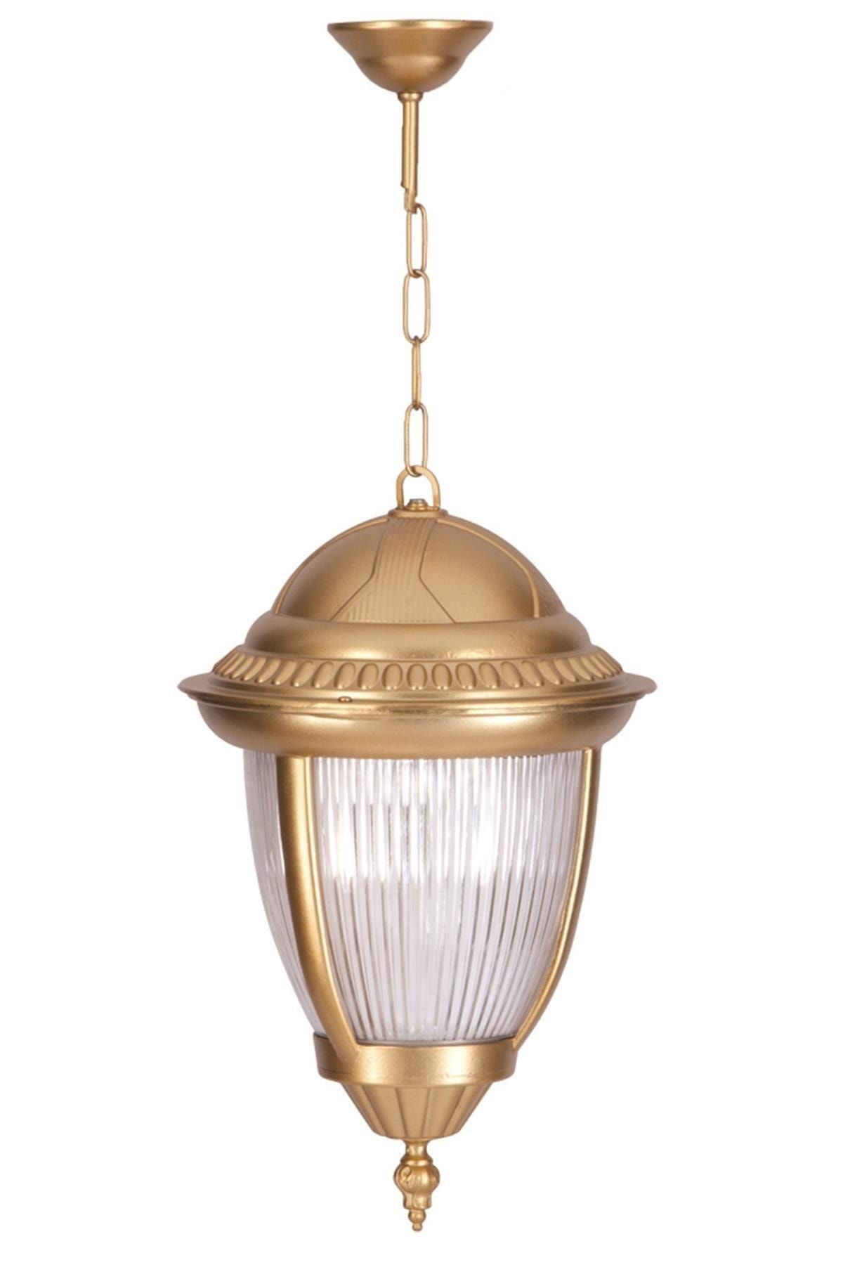 Avonni Avonnı Bfe-68053-bsa Sarı Boyalı Dış Mekan Aydınlatma E27 Aluminyum Döküm Dip Polikarbon Cam 25cm
