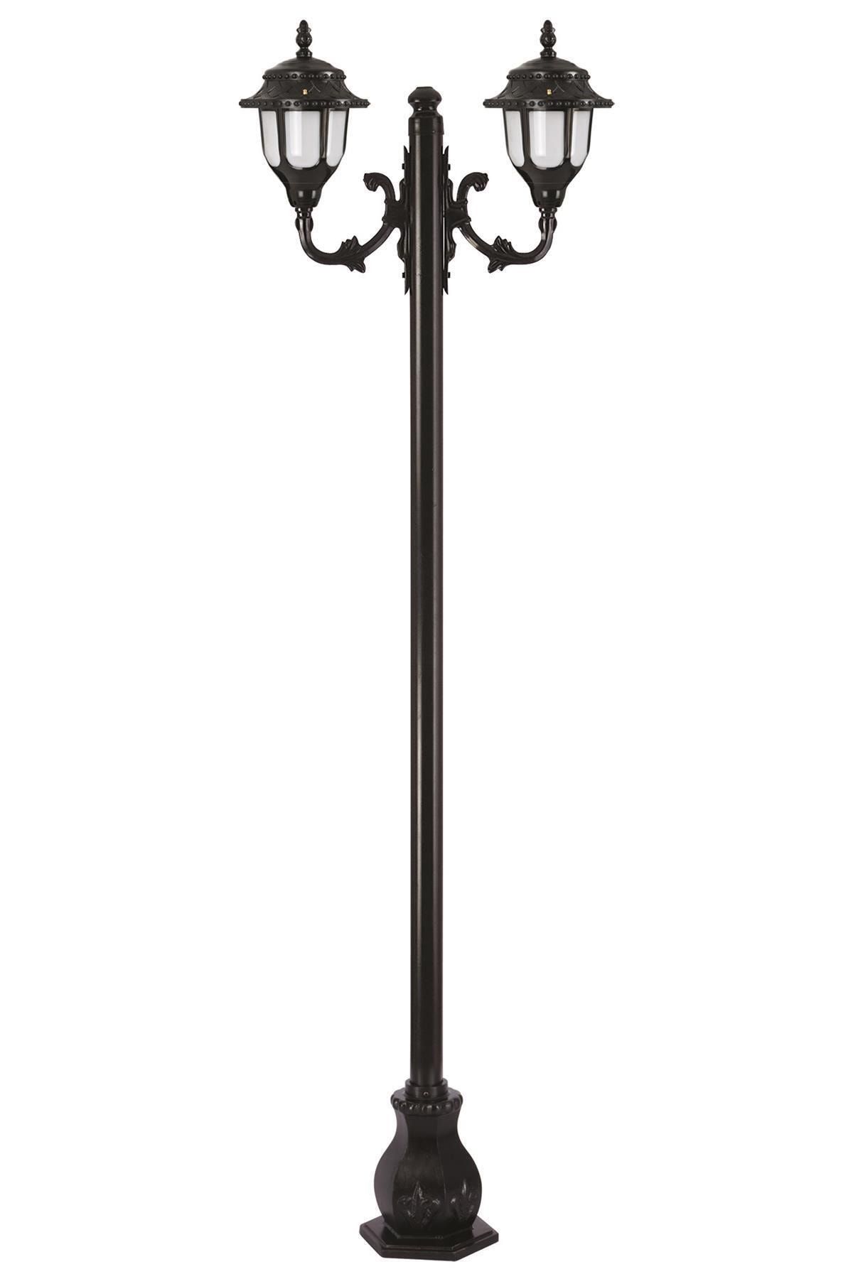 Avonni Avonnı Bdr-68180-2bsy-m1 Siyah Boyalı Dış Mekan Aydınlatma E27 Çelik Boru Abs Polikarbon Cam 80x25cm