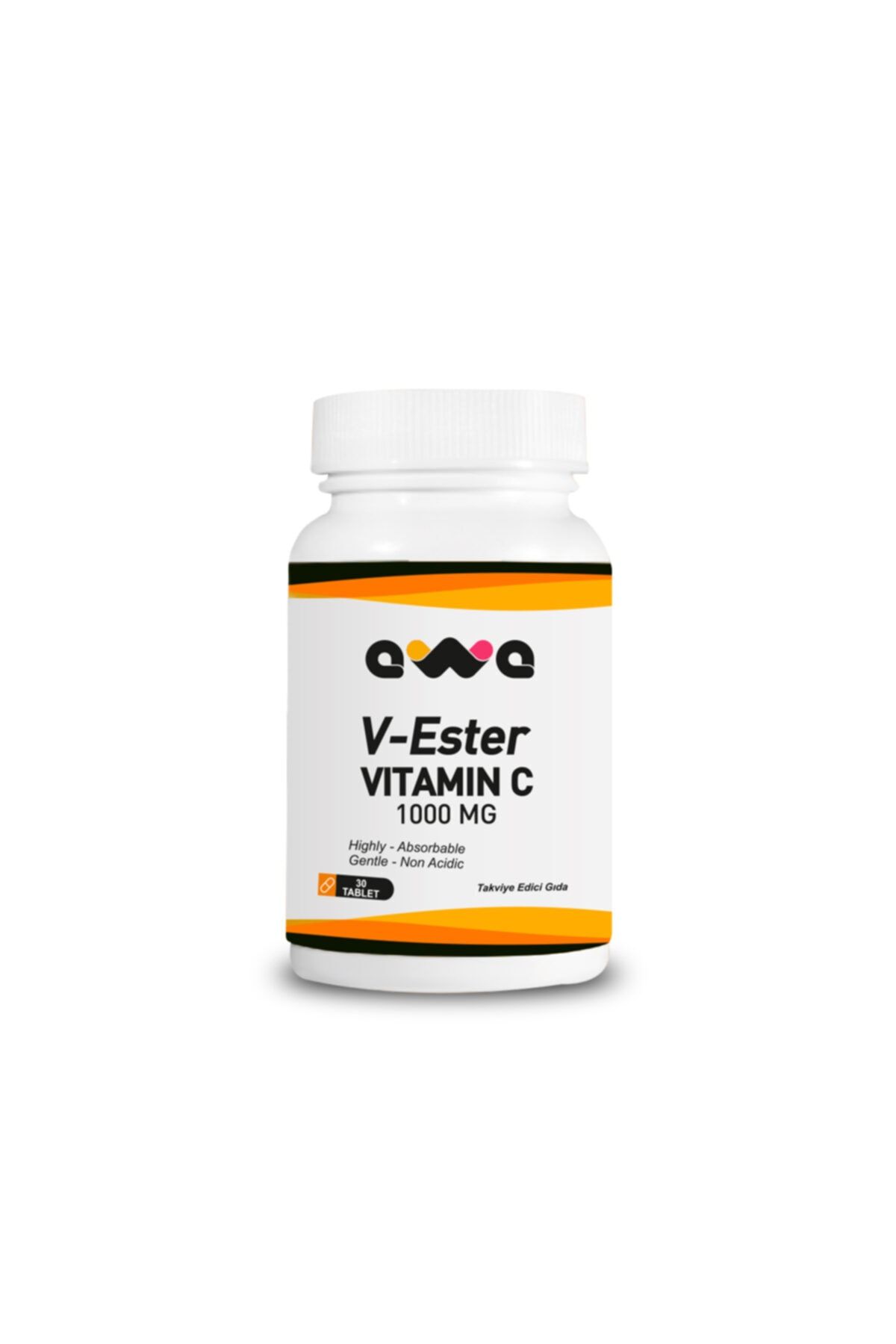 AWA C Vitamini 30 Tablet 1000 Mg Gıda Takviyesi Ester C Vitamini