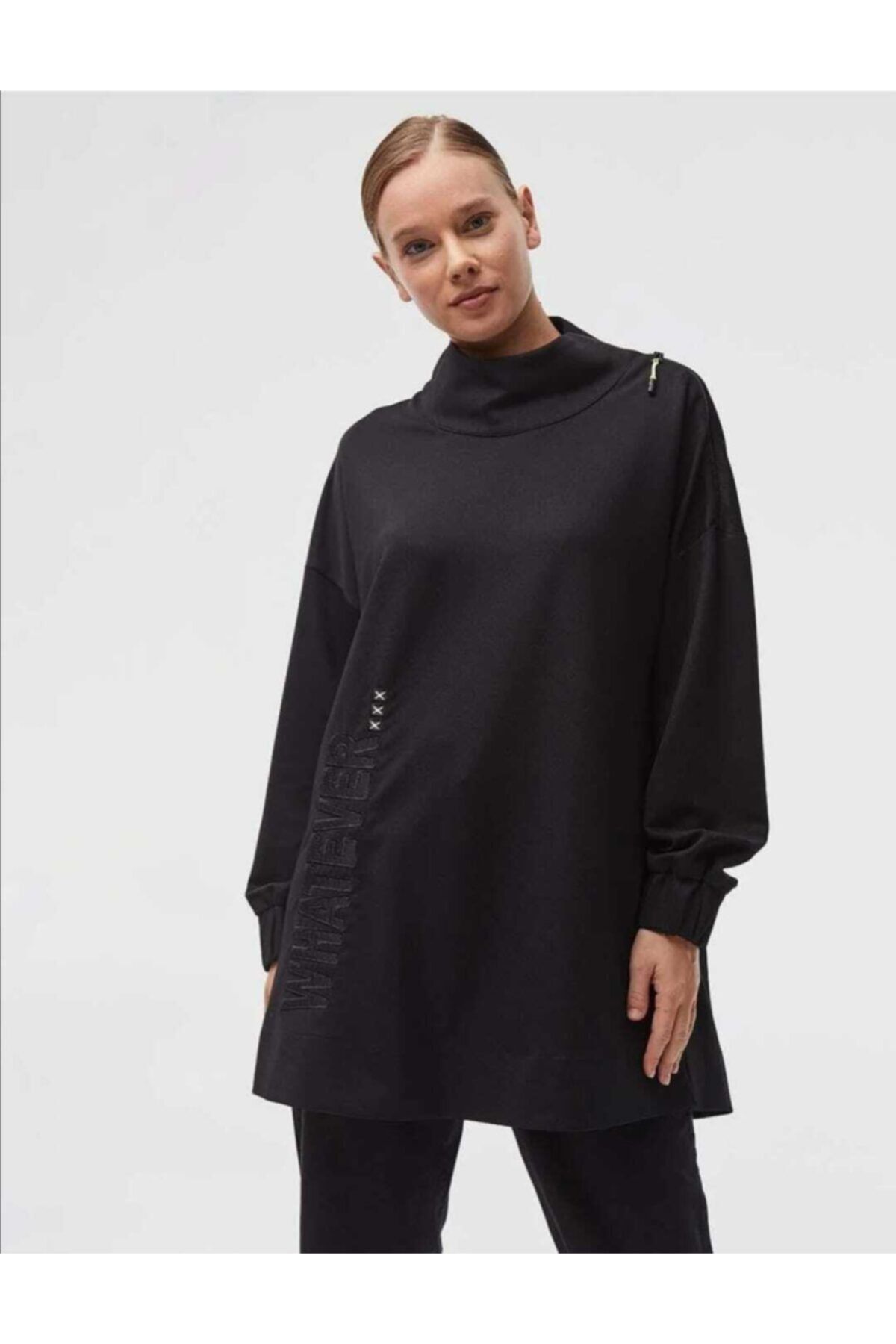 Kayra Giyim Kadın Siyah Sweatshirt