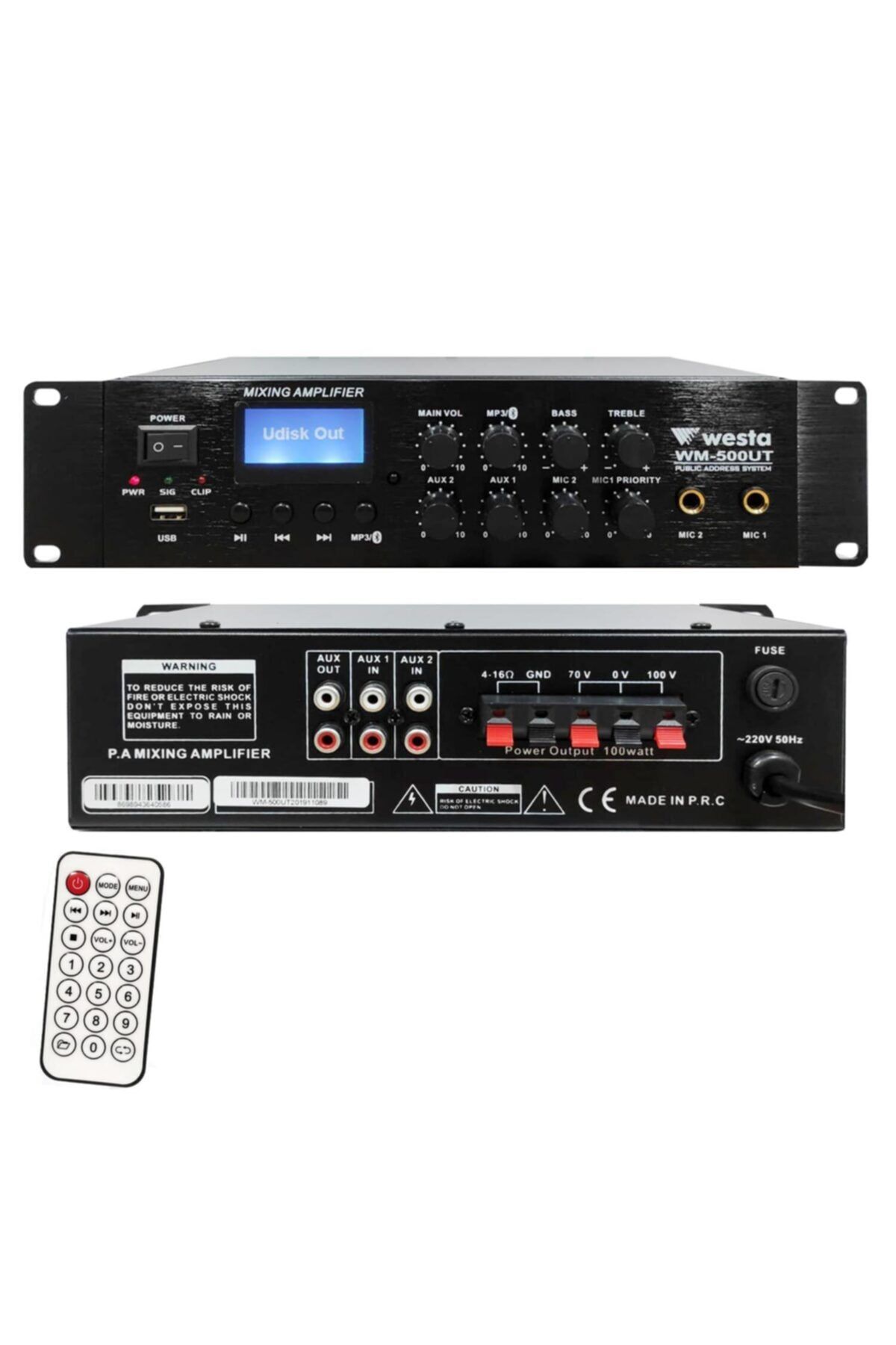 Westa Mixer Anfi 100w Bt/usb Trafolu Wm-500ut