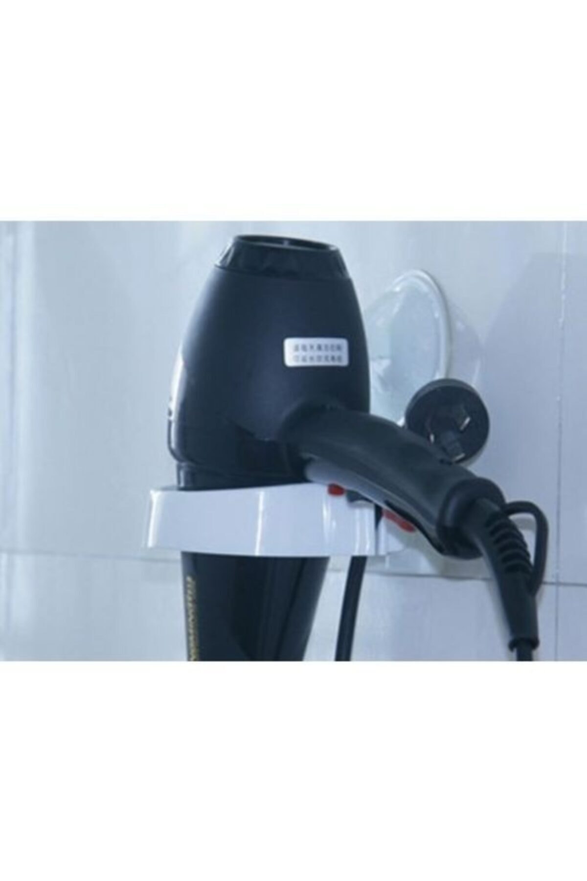 EvinKapında Fön Makinesi Askılı Banyo Rafı