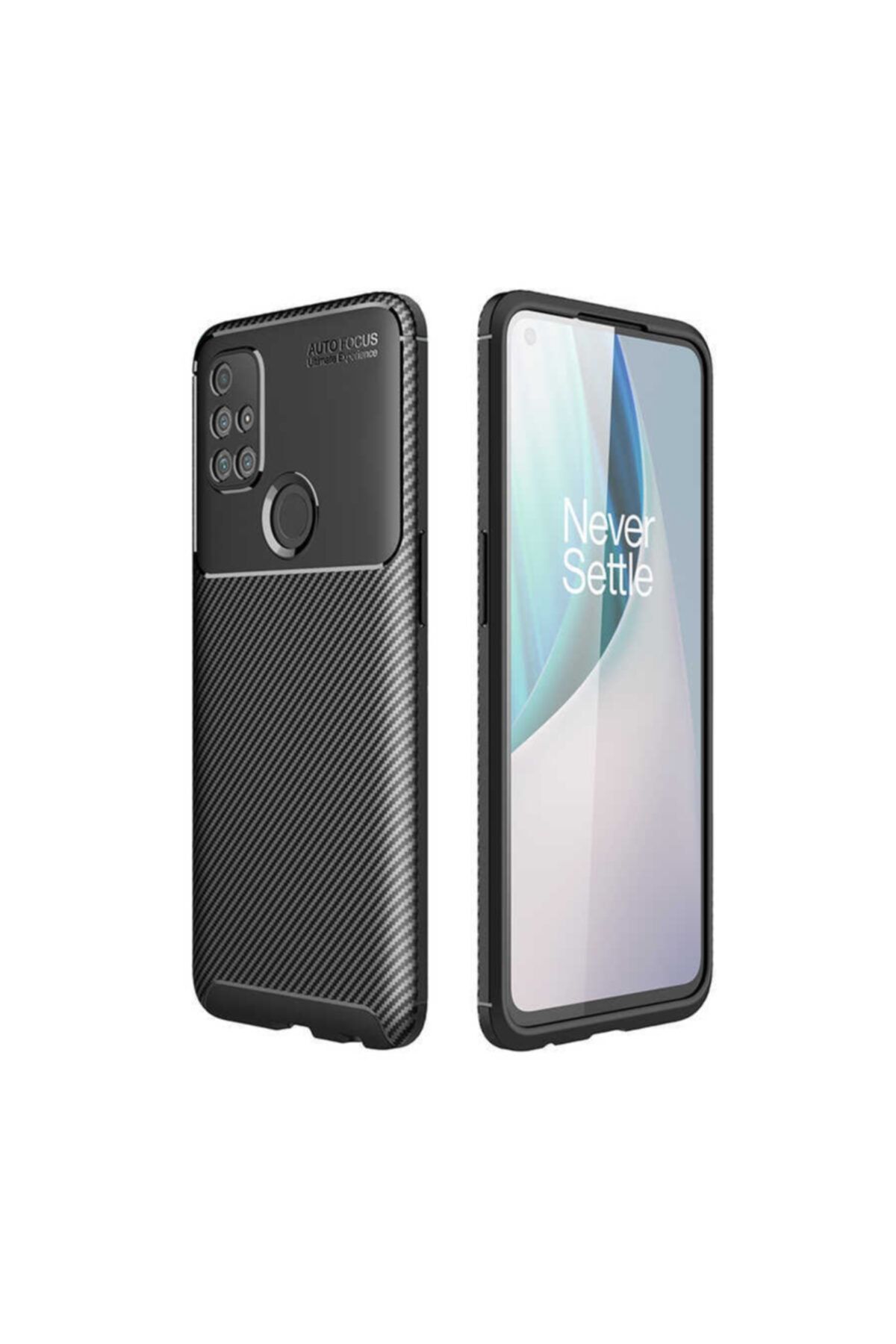Oneplus Nord N10 5g Uyumlu Kılıf Rugged Armor Karbon Tasarım Kapak